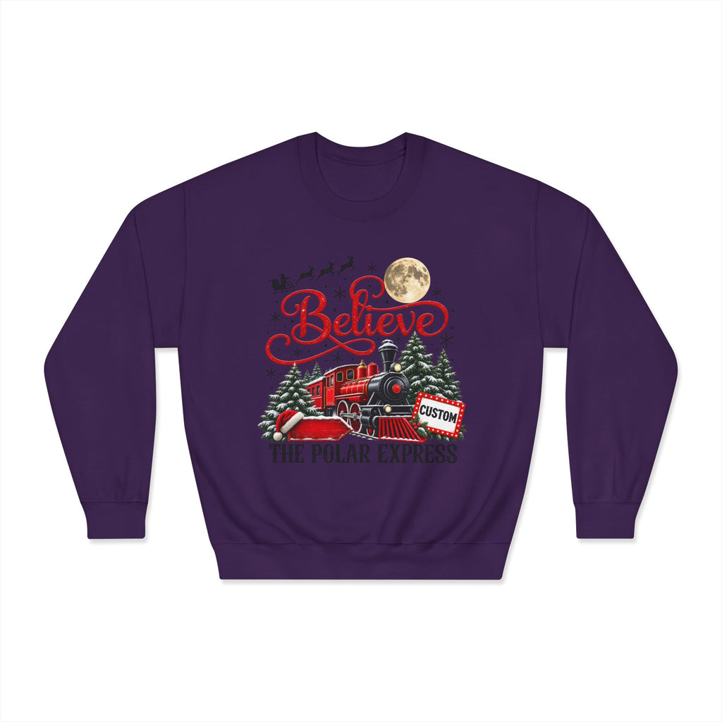 Personalized Polar Express Crewneck Sweatshirt - product mockup view 8