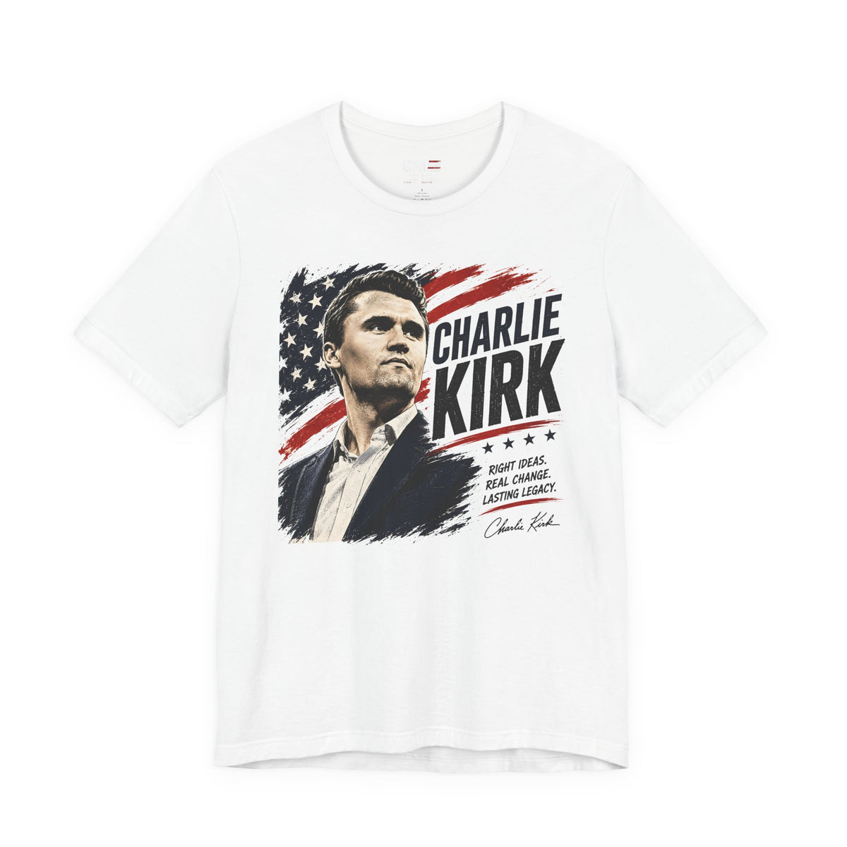Charlie Kirk Patriotic Shirt | Conservative American Flag Tee