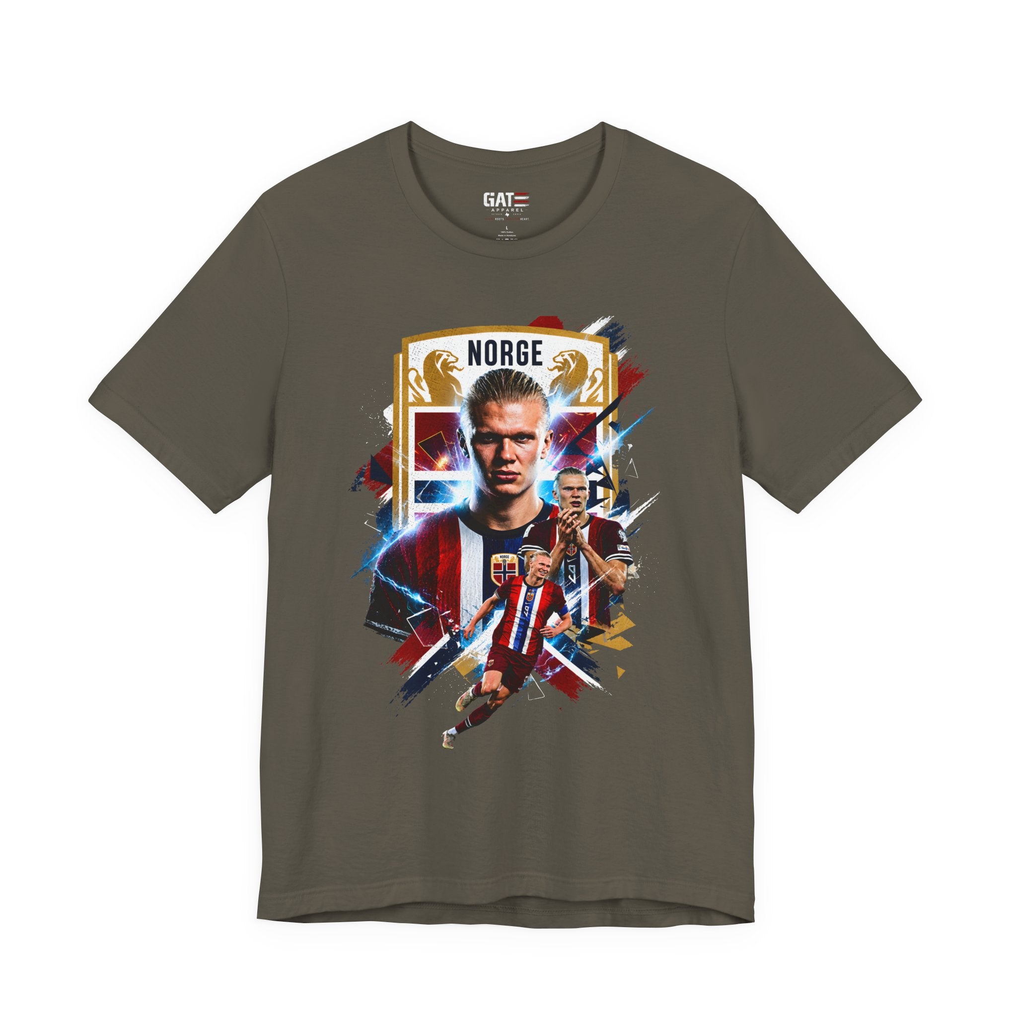 Erling Haaland|Norwegian Soccer|Patriotic Football Graphic T-Shirt