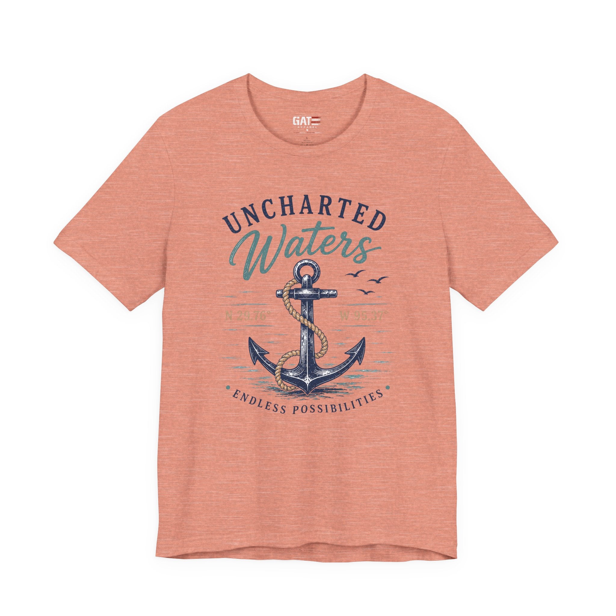 Uncharted Waters Anchor Tee — Nautical Adventure Graphic T-Shirt