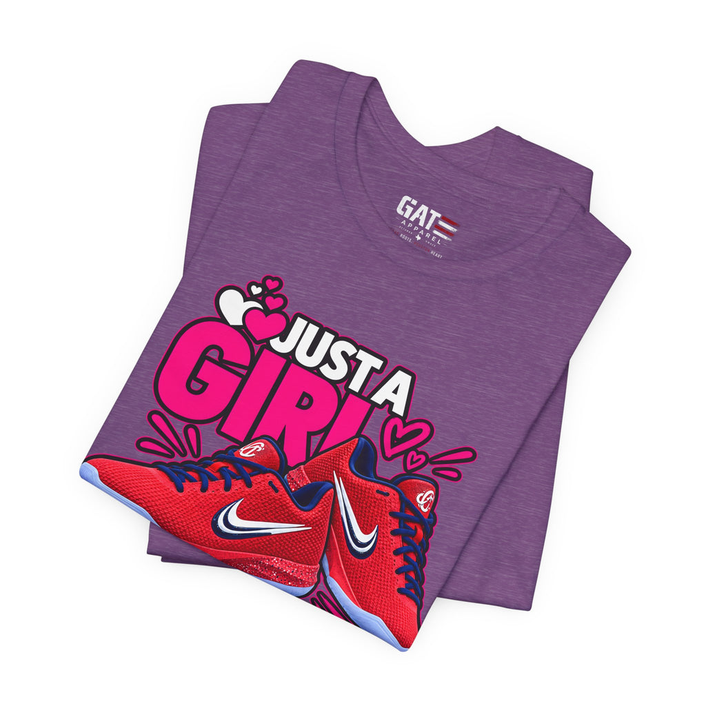 Caitlin Clark Caitlin 1s Just a Girl Sneaker Shirt | Style 2
