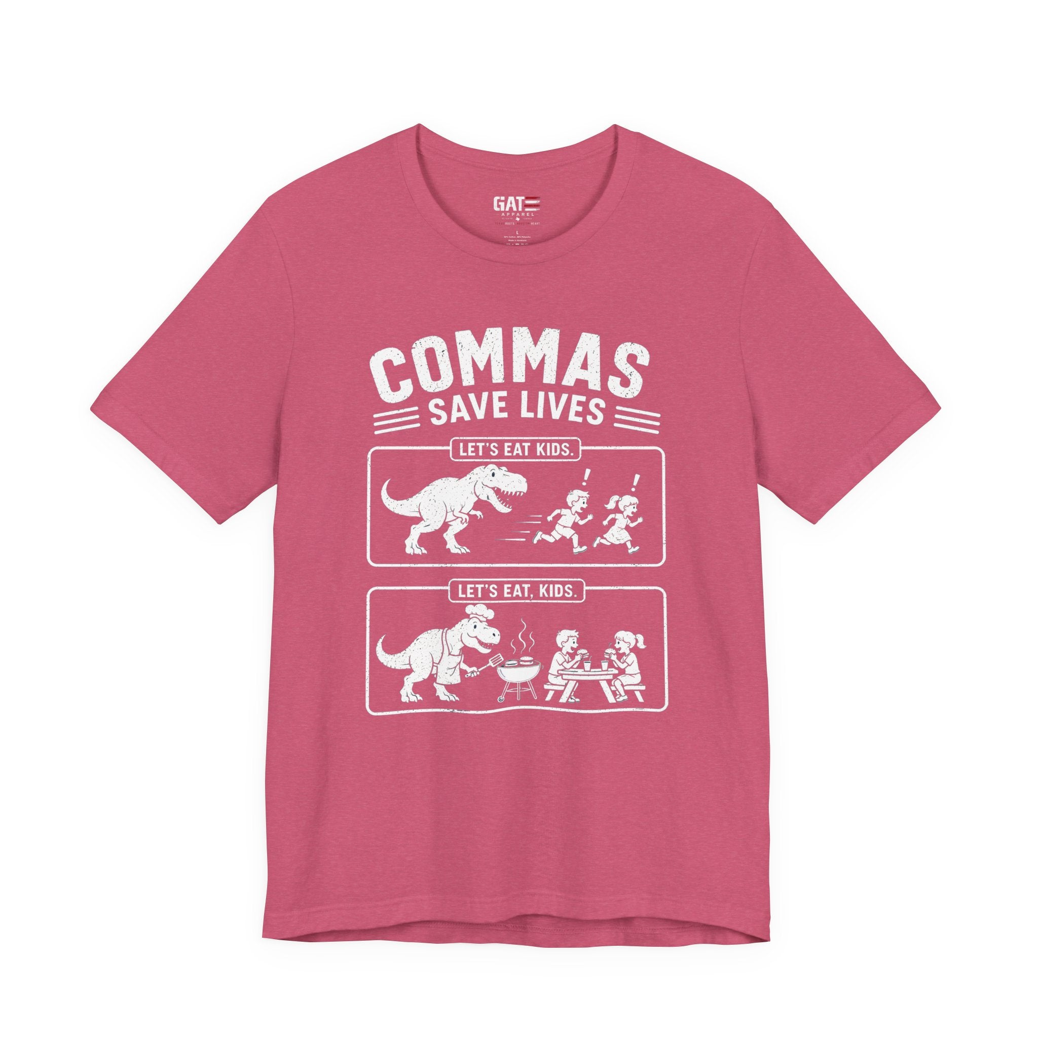 Funny Grammar Shirt, Commas Save Lives Shirt, Let's Eat Kids Tee, English Teacher Shirt, Punctuation Shirt, ELA Teacher Gift, Back to School