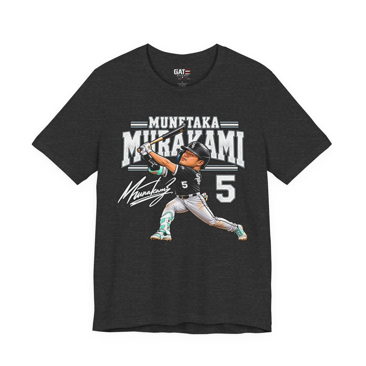 Munetaka Murakami #5 baseball graphic tee product mockup 6