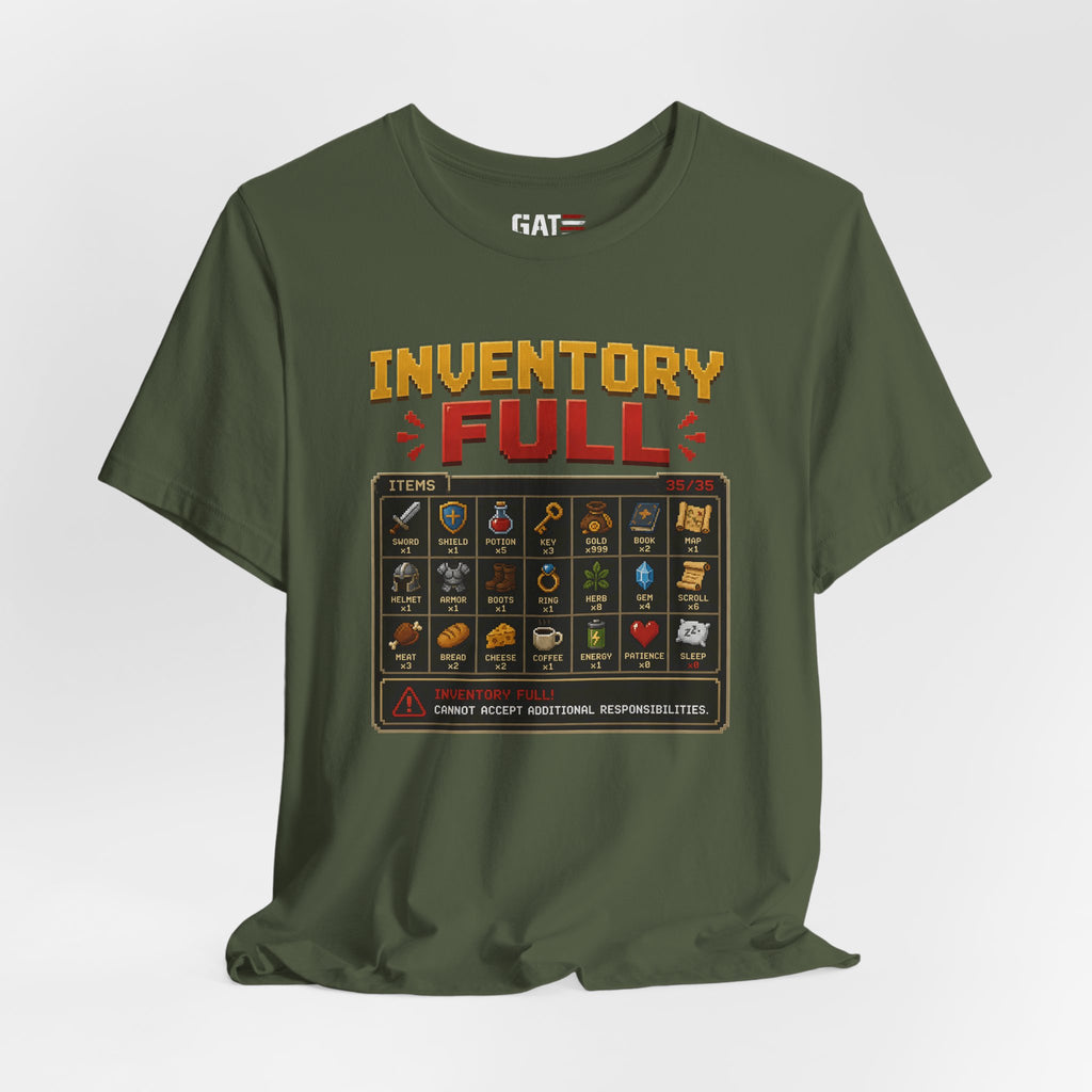 Inventory Full | Retro Gaming Shirt