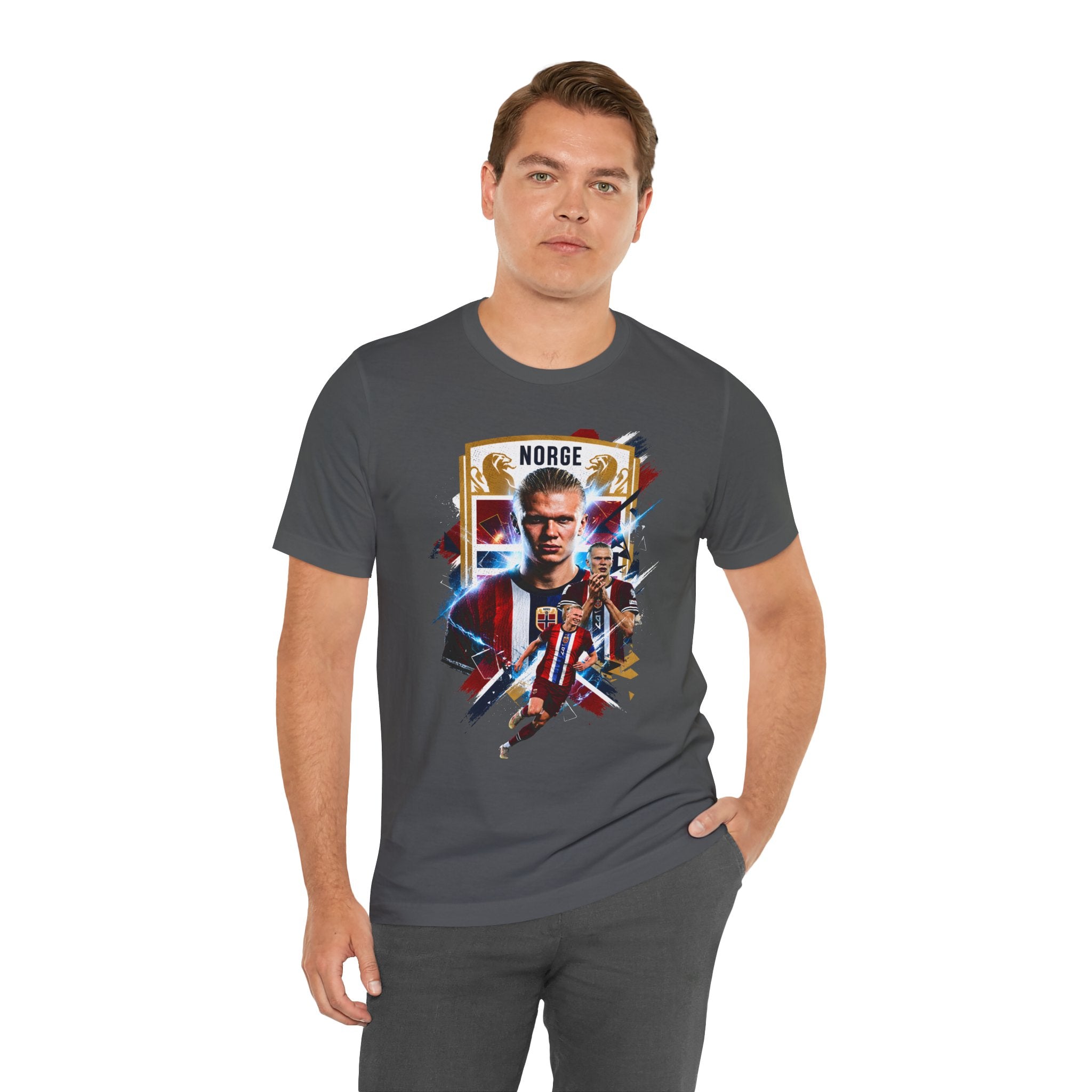 Erling Haaland|Norwegian Soccer|Patriotic Football Graphic T-Shirt