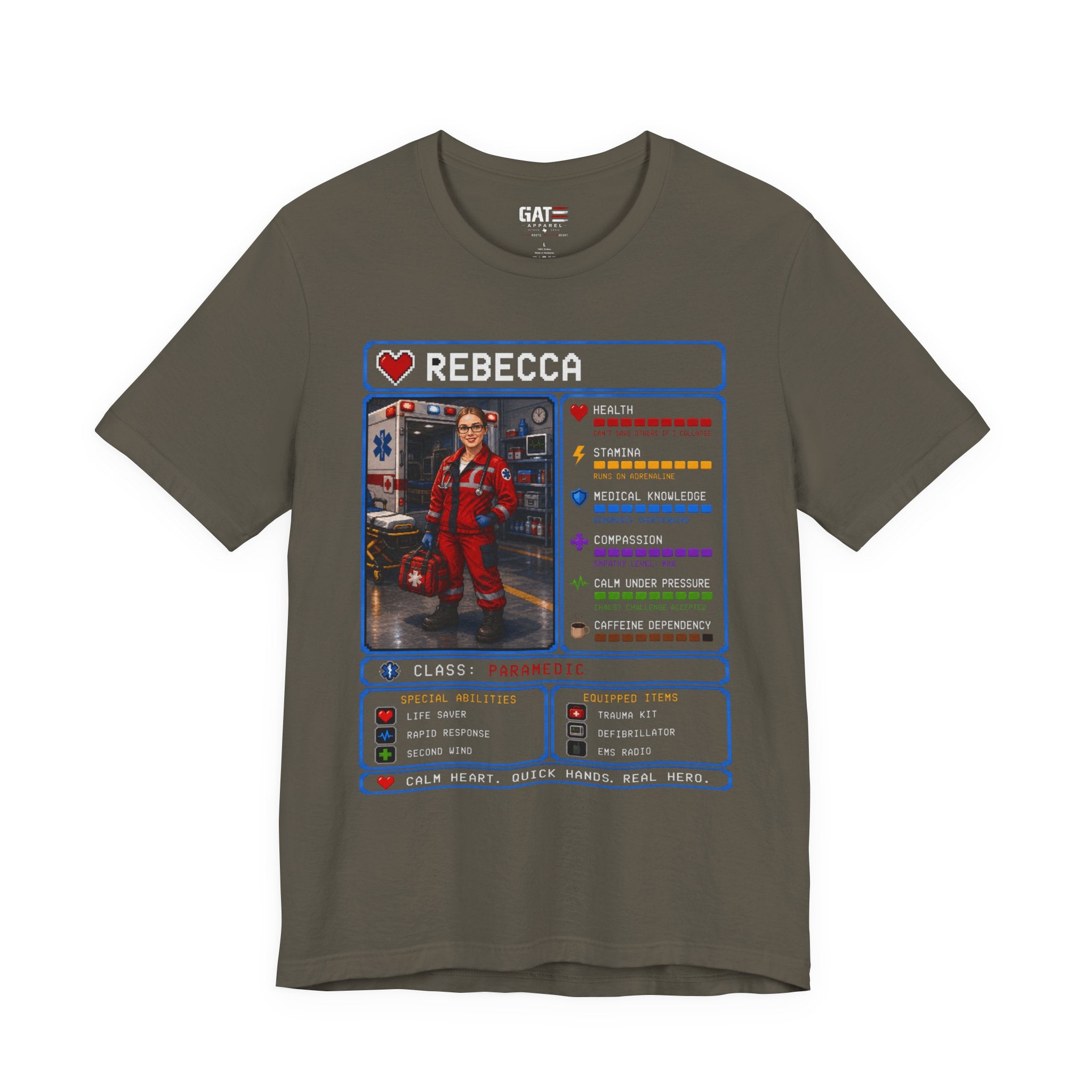 Custom Paramedic RPG Character Shirt | Personalized EMT Gift