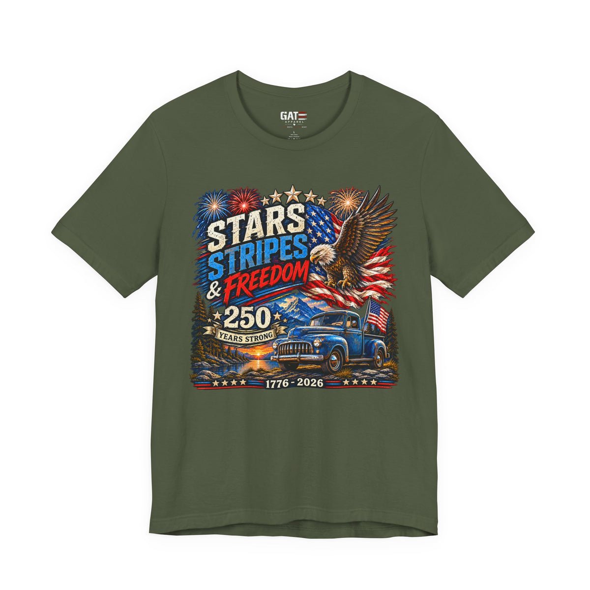 Stars Stripes & Freedom 250th Anniversary Shirt | Patriotic Tee