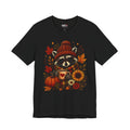 Autumn Cozy Raccoon Tee – Cute Fall Pumpkin & Hot Cocoa Shirt