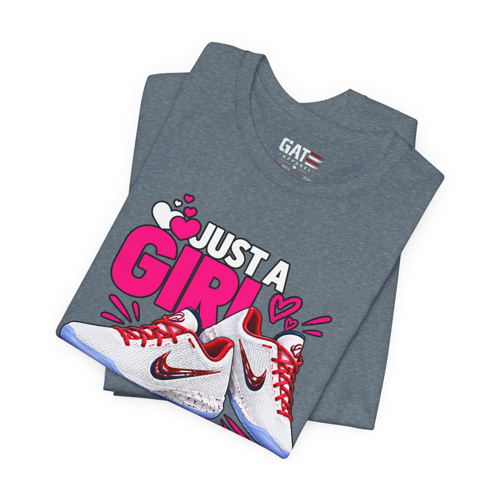 Caitlin Clark Caitlin 1s Just a Girl Sneaker Shirt | Style 4