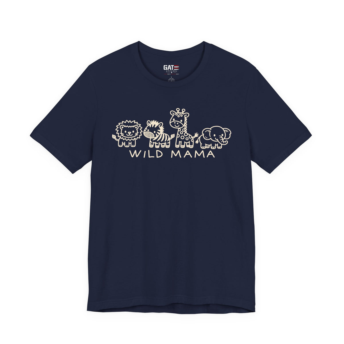 Wild Mama T-Shirt – Cute Baby Animal Graphic Tee for Moms - product image 5