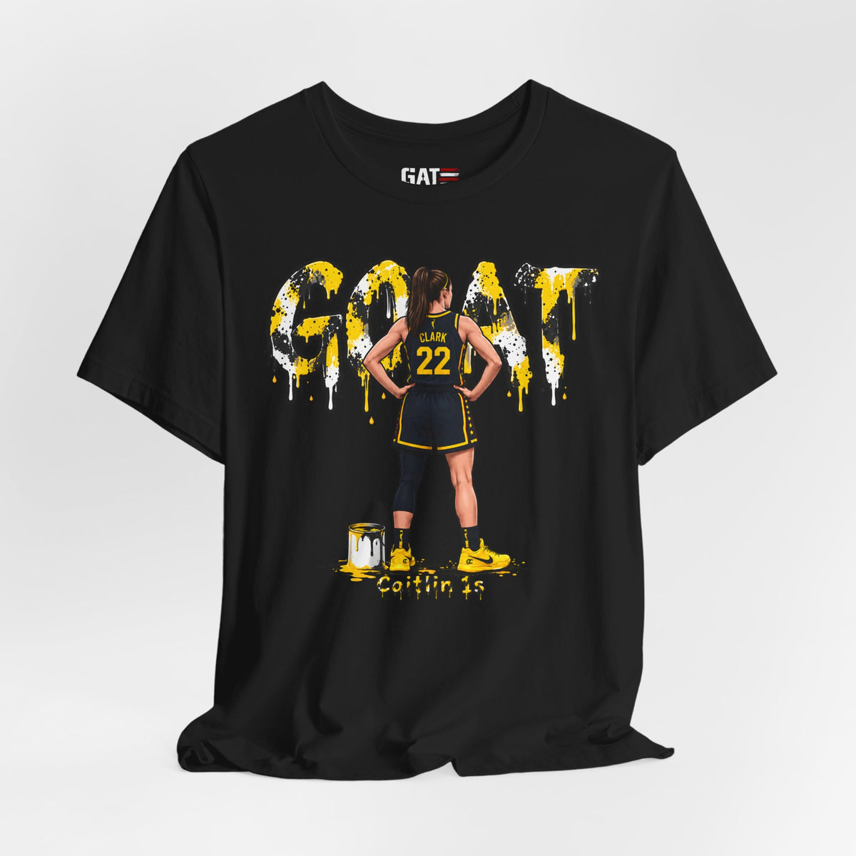 Caitlin Clark Caitlin 1s GOAT Yellow Sneaker Shirt