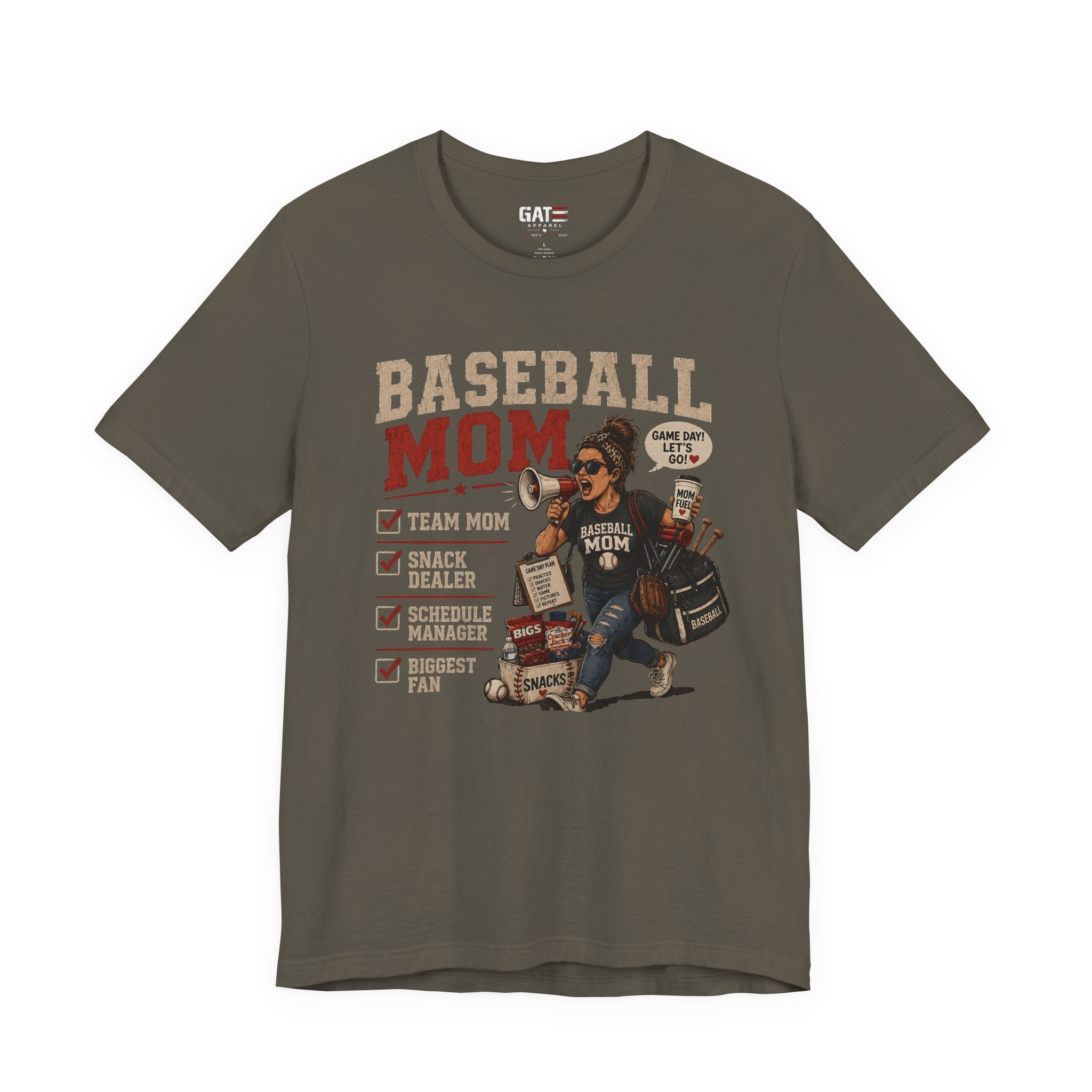 Baseball Mom Shirt, Baseball Mom Gift, Team Mom Shirt, Sports Mom Tee, Game Day Mom Shirt, Baseball Mama Shirt, Snack Dealer, Biggest Fan