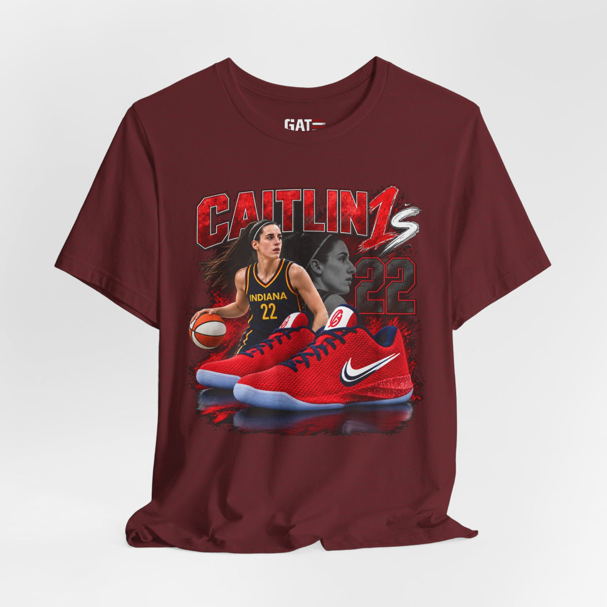 Caitlin Clark Caitlin 1s USA Reds Sneaker Shirt