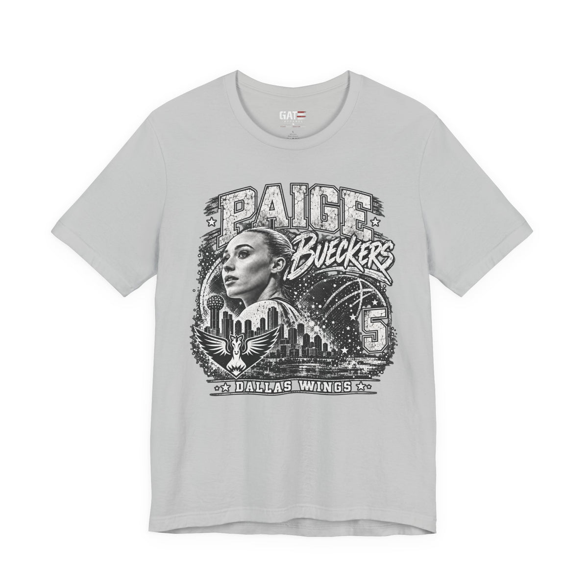 Vintage basketball portrait graphic shirt mockup