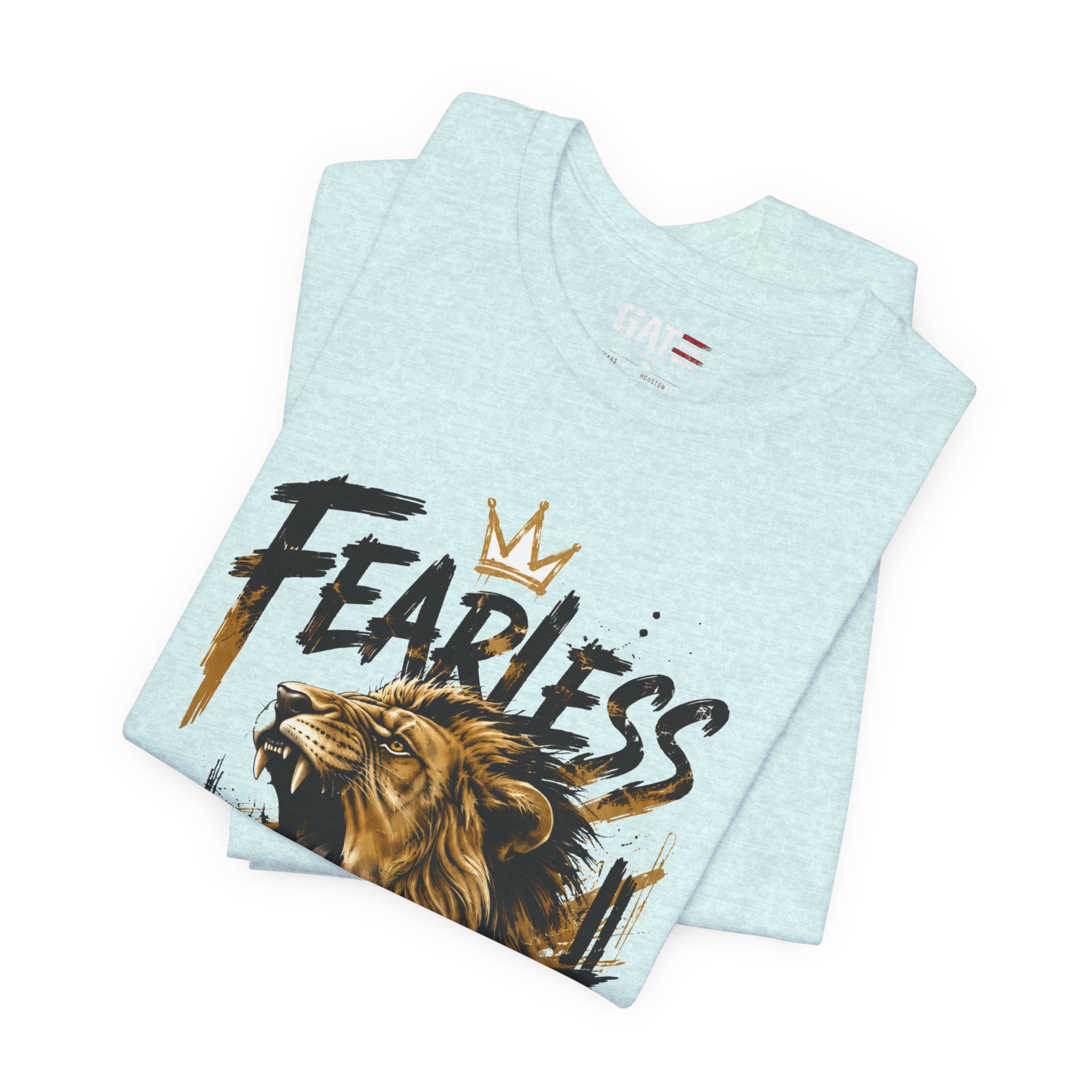 Fearless Lion Tee — Inspirational Graphic T-Shirt