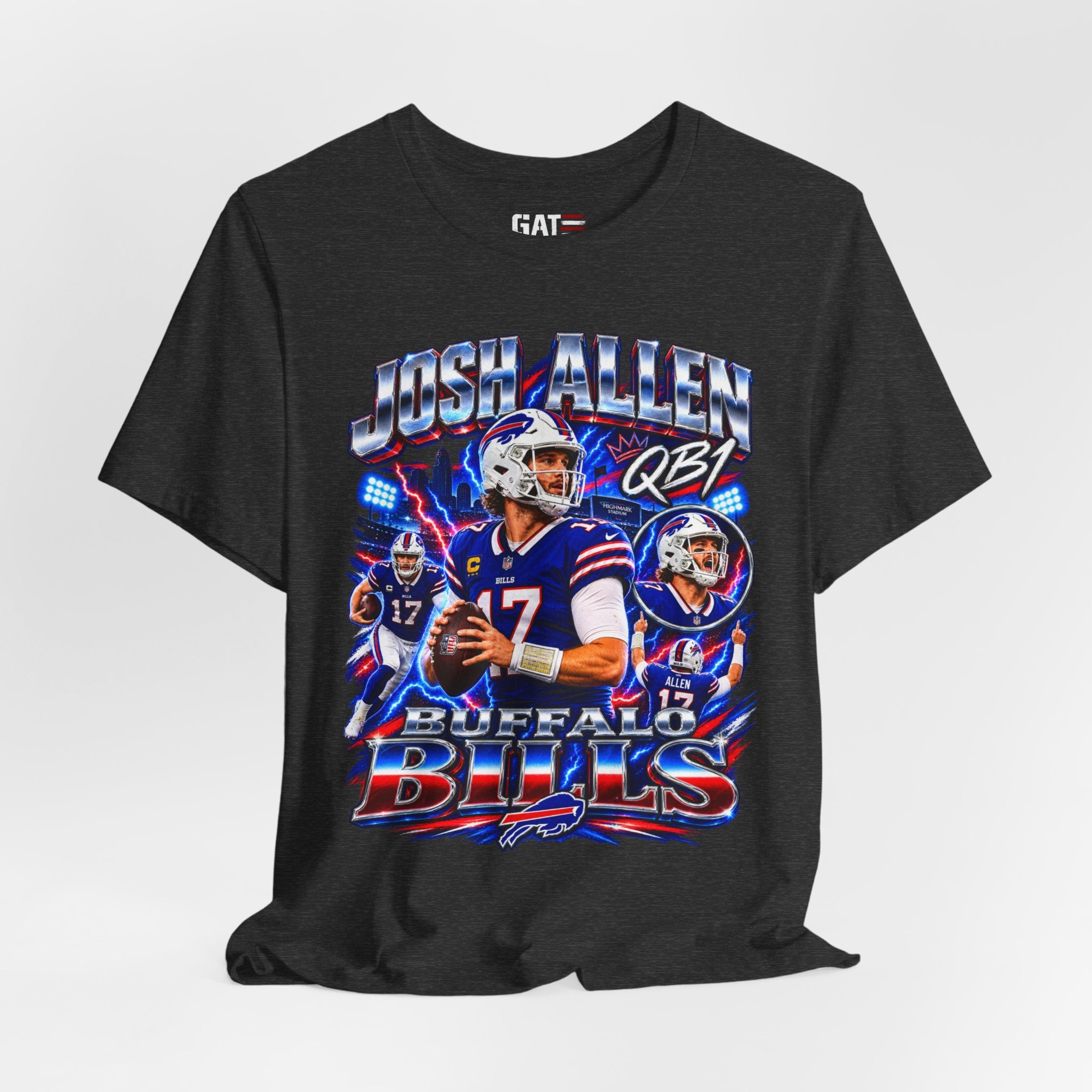 Josh Allen Buffalo Bills Tee Retro Player Graphic T-Shirt