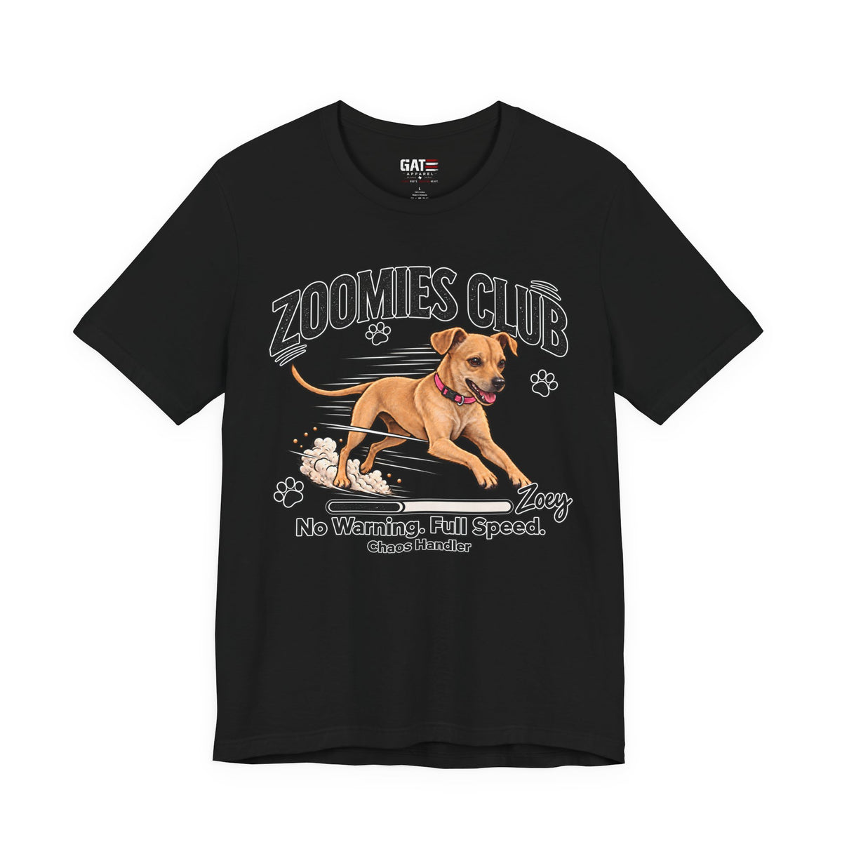 Personalized Zoomies Club Dog Shirt | Custom Pet Tee