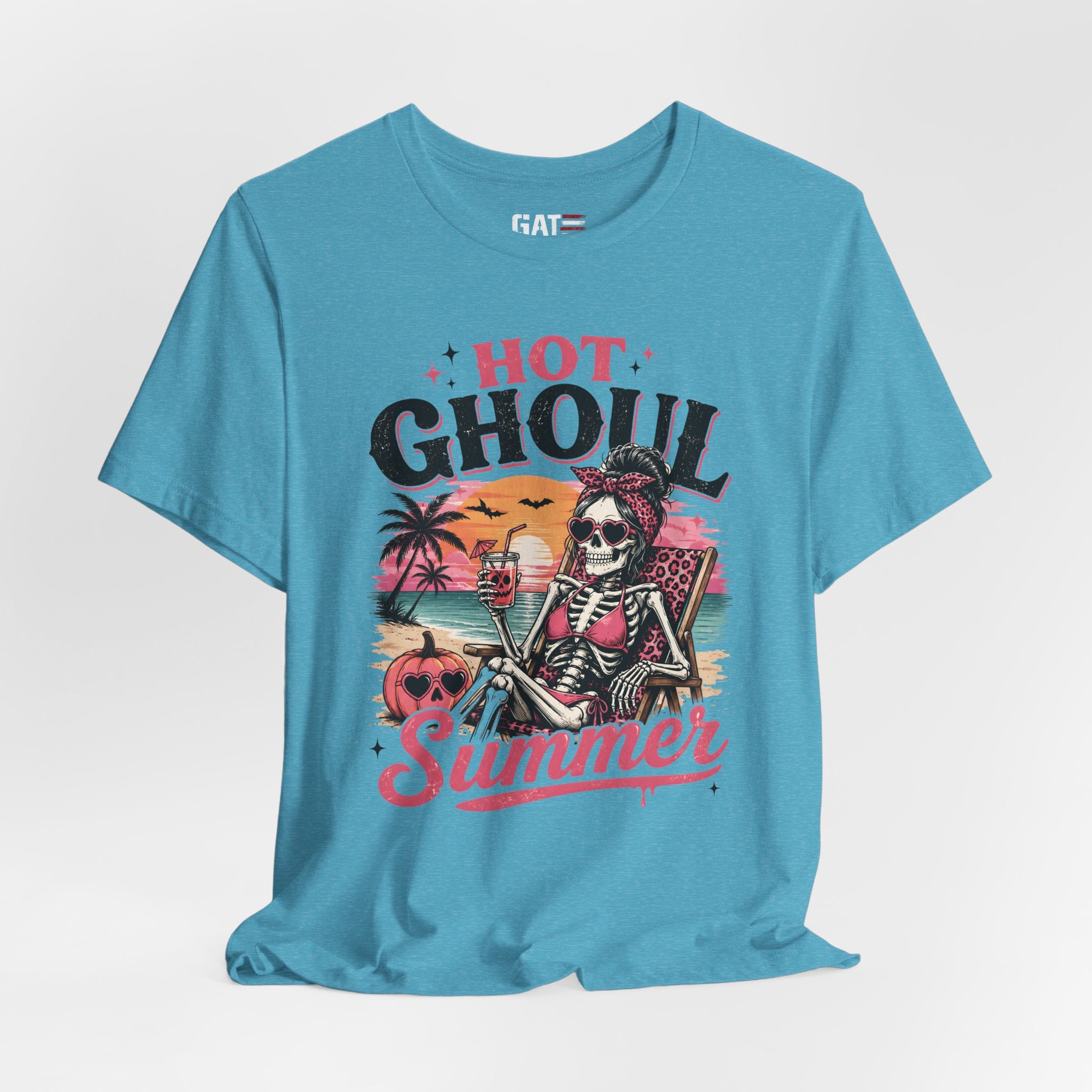 Summerween Shirt, Spooky Beach Shirt, Ghost Beach Tee, Halloween Beach Shirt, Coastal Halloween Tee, Tropical Ghost Shirt