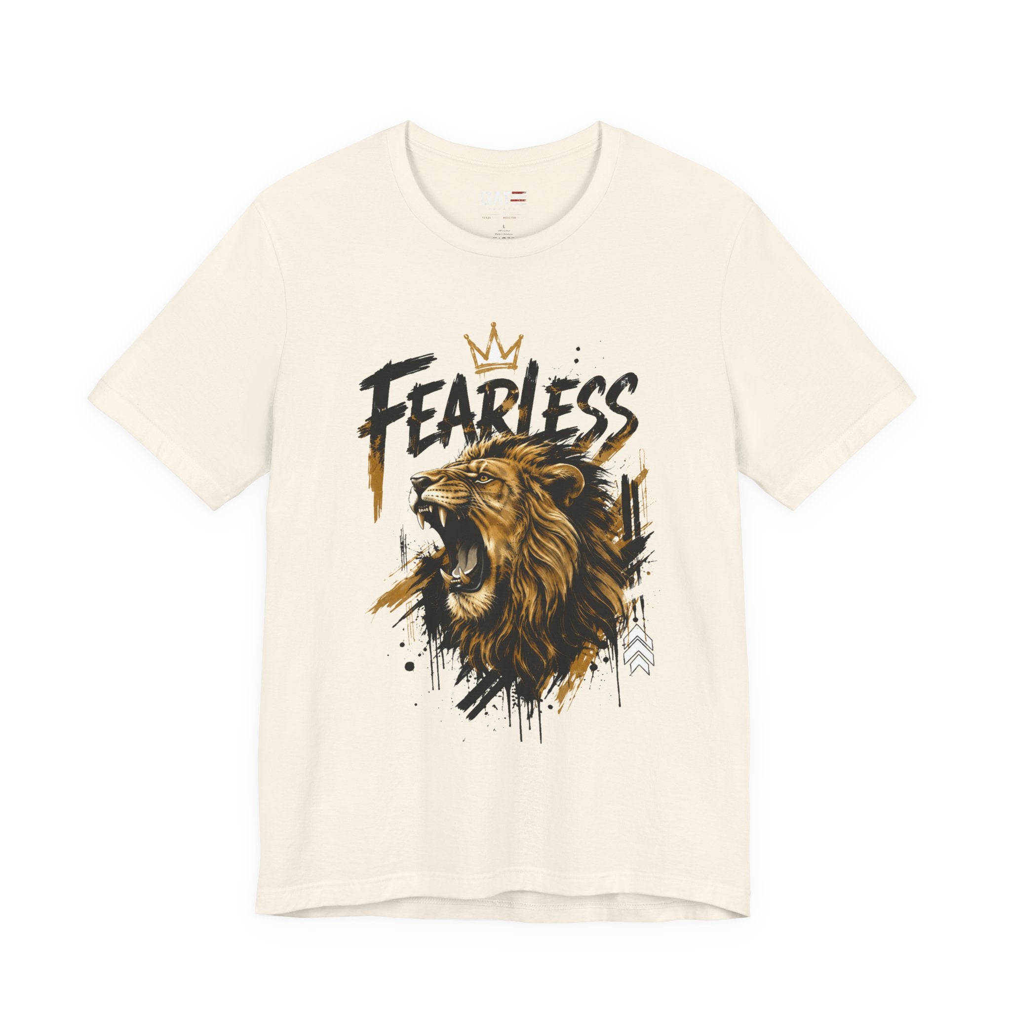 Fearless Lion Tee — Inspirational Graphic T-Shirt