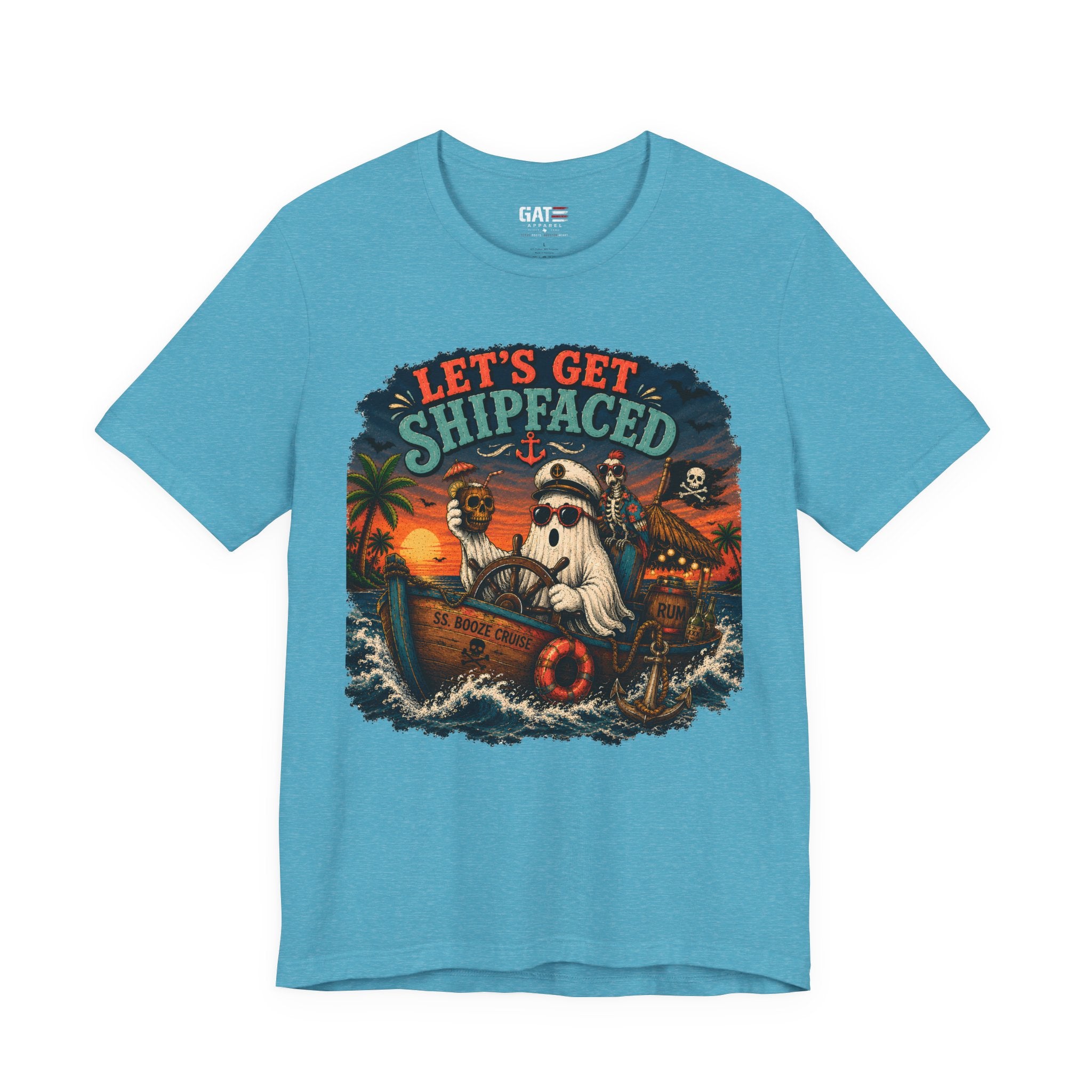 Summerween Shirt, Spooky Beach Shirt, Ghost Beach Tee, Halloween Beach Shirt, Coastal Halloween Tee, Tropical Ghost Shirt