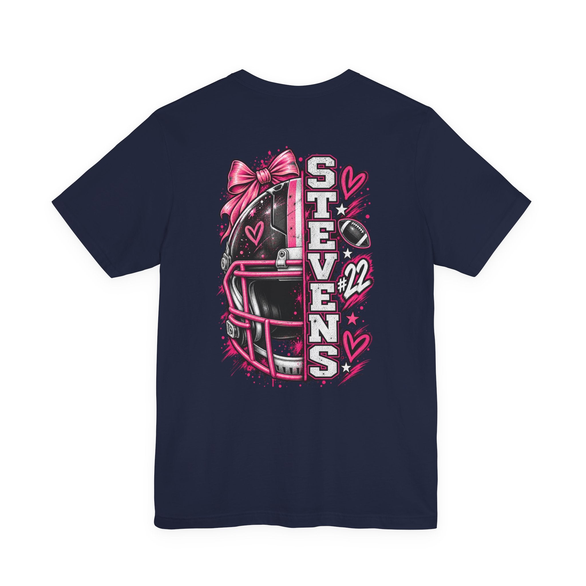 Football Mom Personalized Shirt Custom Player Name Number Helmet Game Day Tee