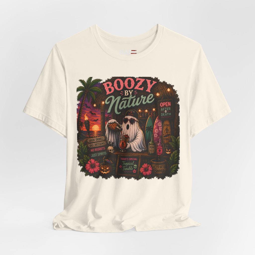 Summerween Shirt, Spooky Beach Shirt, Ghost Beach Tee, Halloween Beach Shirt, Coastal Halloween Tee, Tropical Ghost Shirt