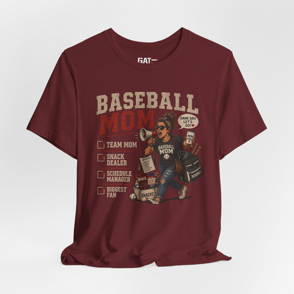 Baseball Mom Shirt, Baseball Mom Gift, Team Mom Shirt, Sports Mom Tee, Game Day Mom Shirt, Baseball Mama Shirt, Snack Dealer, Biggest Fan