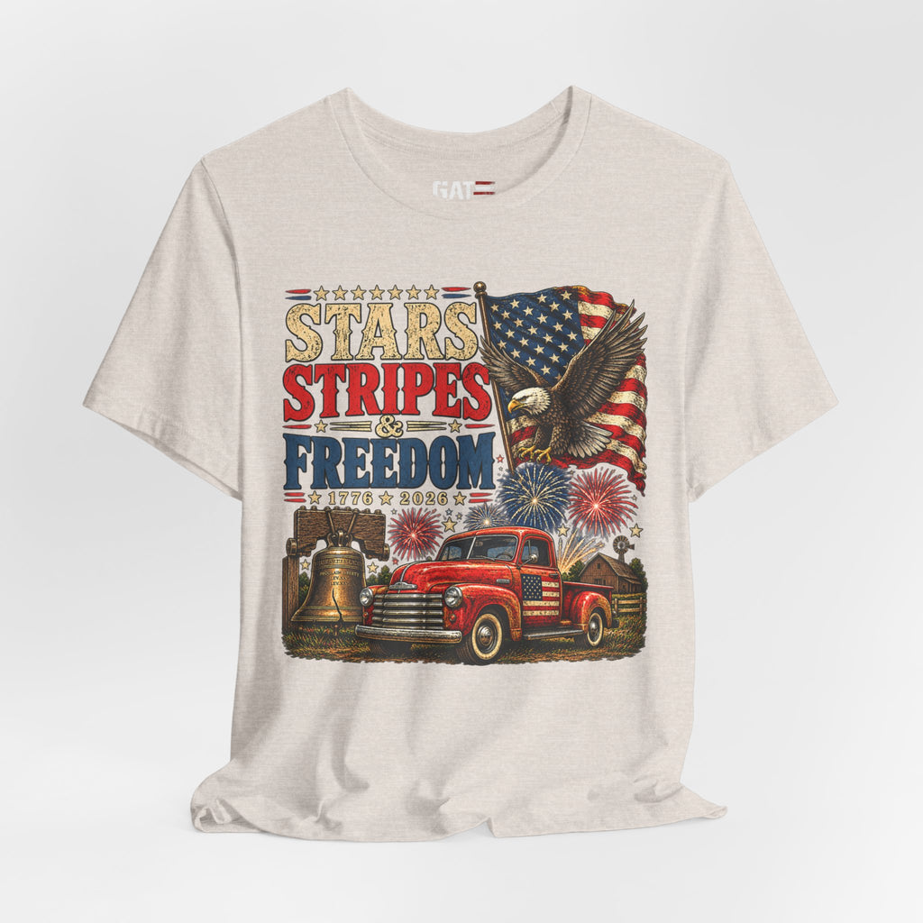Stars Stripes & Freedom Shirt | Patriotic American Tee