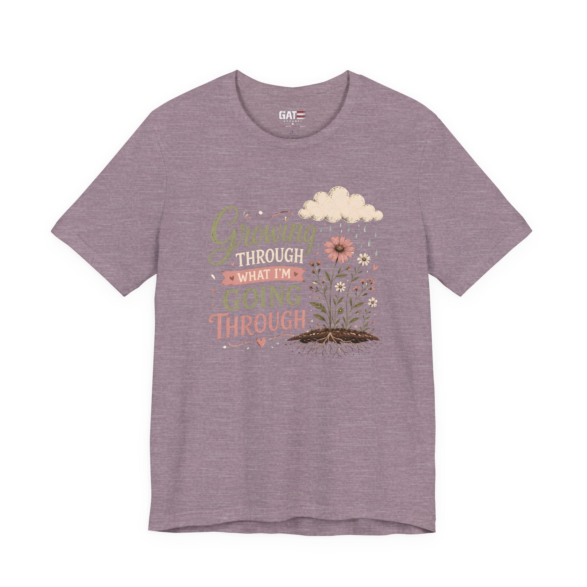 Motivational Christian Shirt for Women, Inspirational Growth Graphic Tee, Faith Encouragement Shirt, Floral Positive Mindset Gift