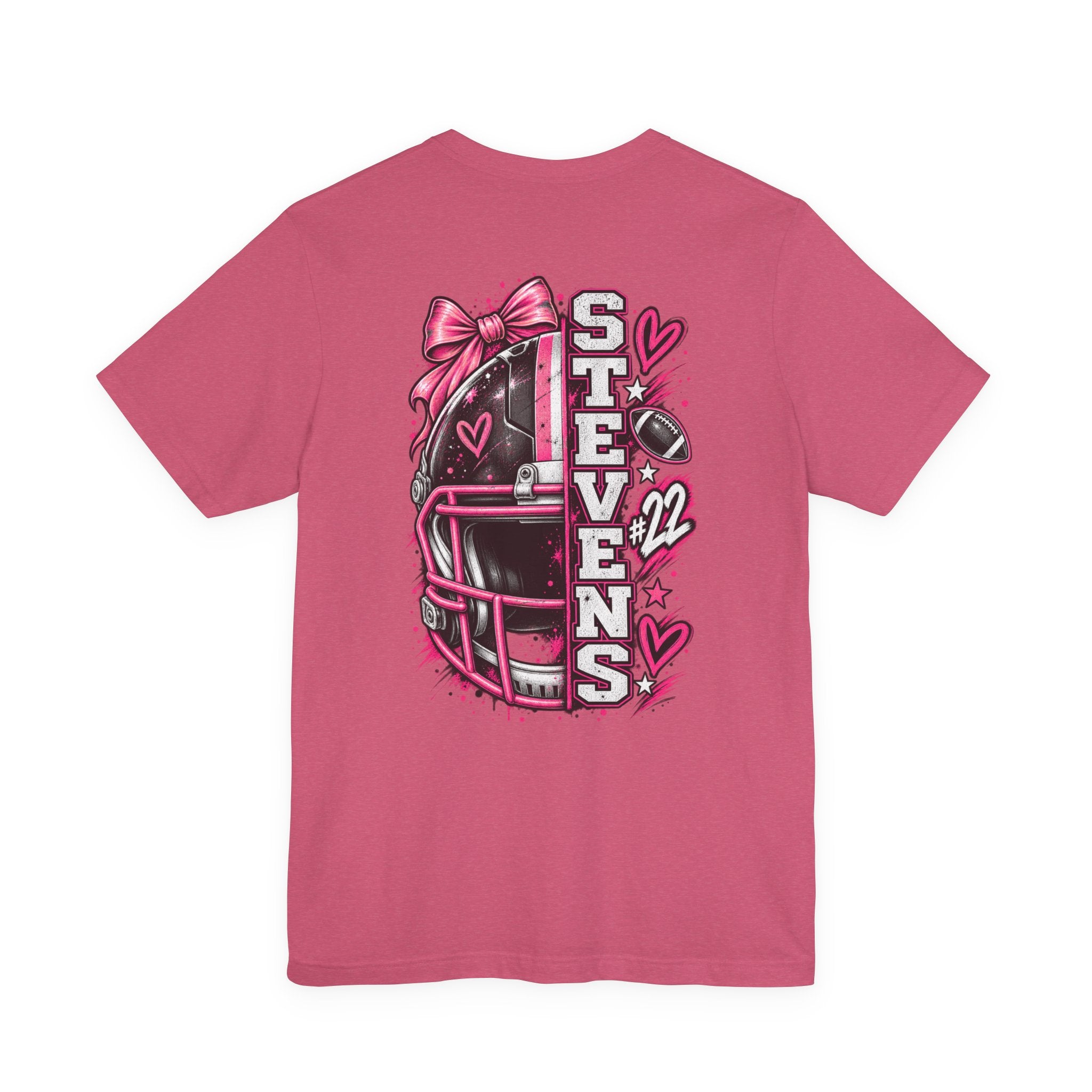 Football Mom Personalized Shirt Custom Player Name Number Helmet Game Day Tee