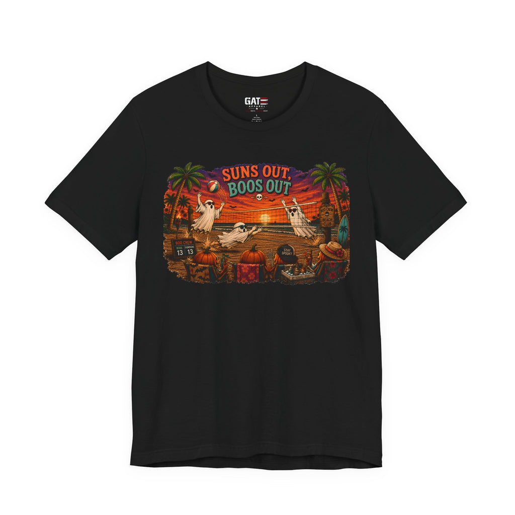 Summerween Shirt, Spooky Beach Shirt, Ghost Beach Tee, Halloween Beach Shirt, Coastal Halloween Tee, Tropical Ghost Shirt