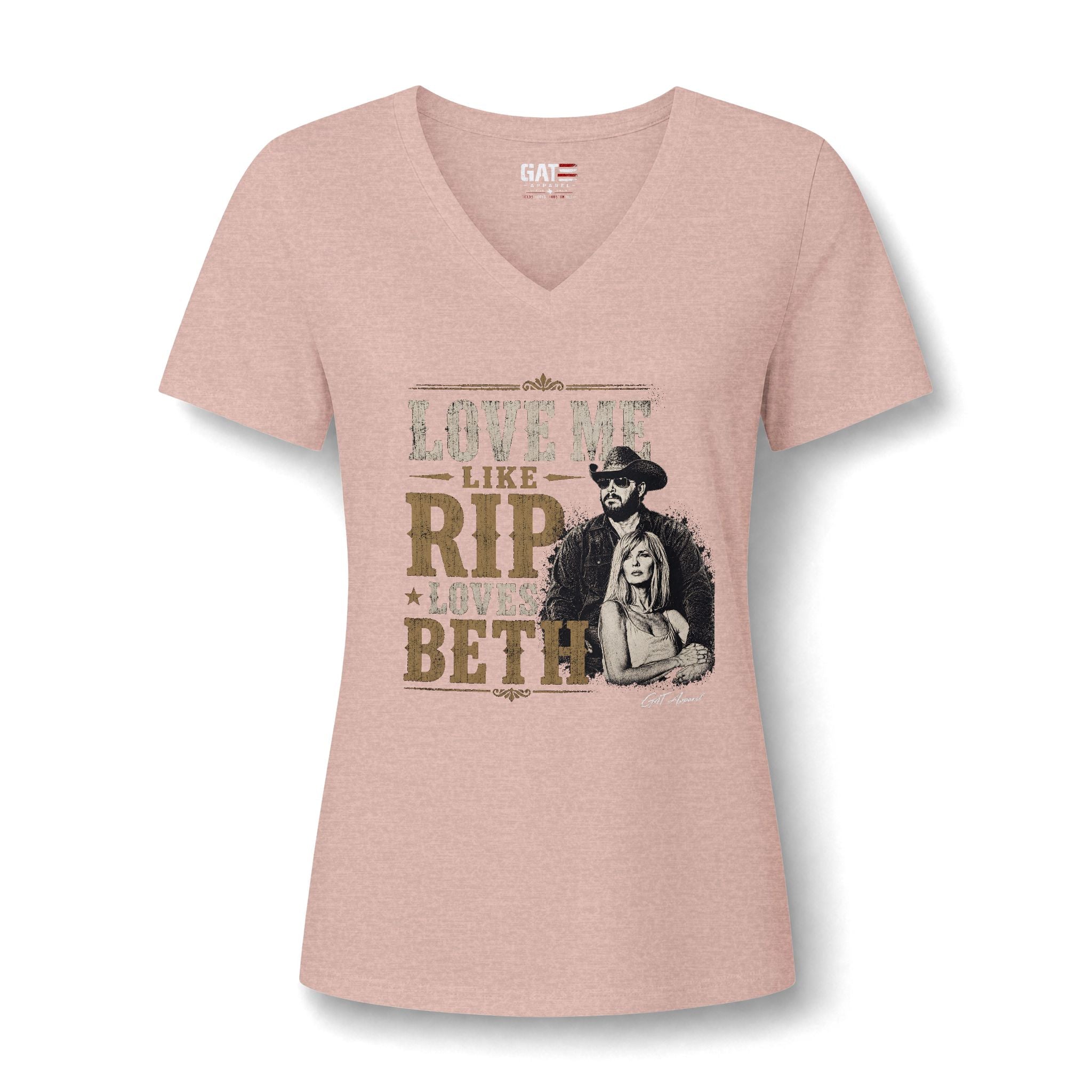 Love Me Like Rip Loves Beth V-Neck Tee