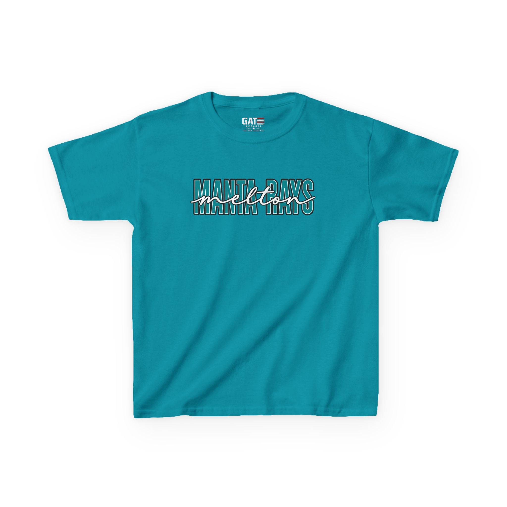 Kids Tee Melton Elementary — Melton Script Teal