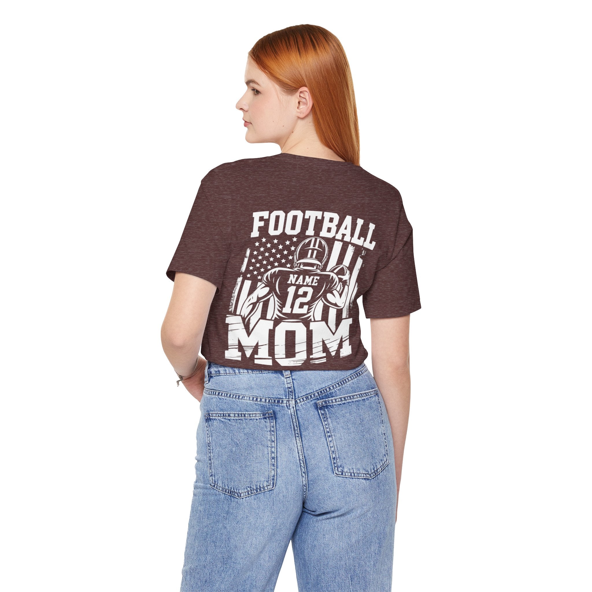 Football Mom Personalized Shirt Custom Player Name Number Game Day Tee