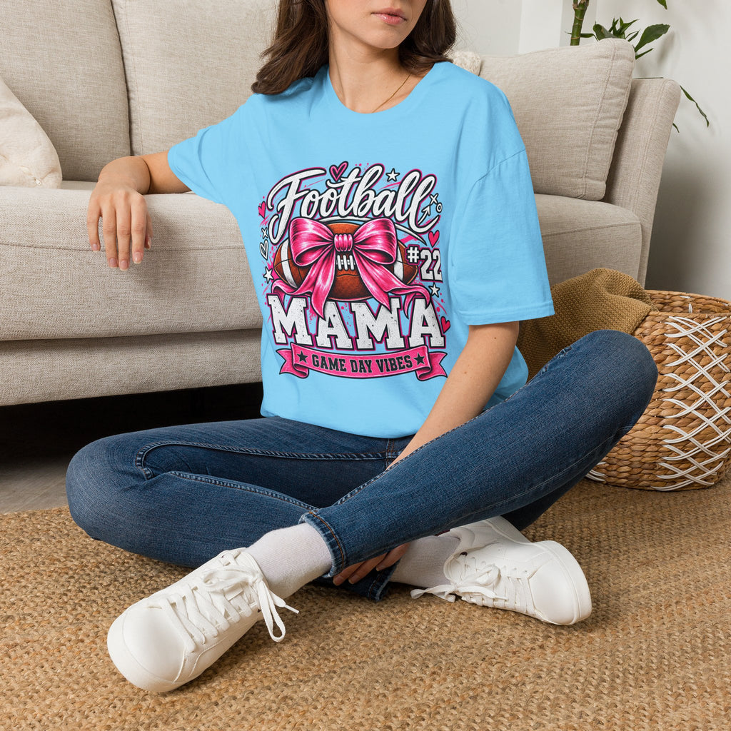 Personalized Football Mom Player Shirt | Custom Name & Number