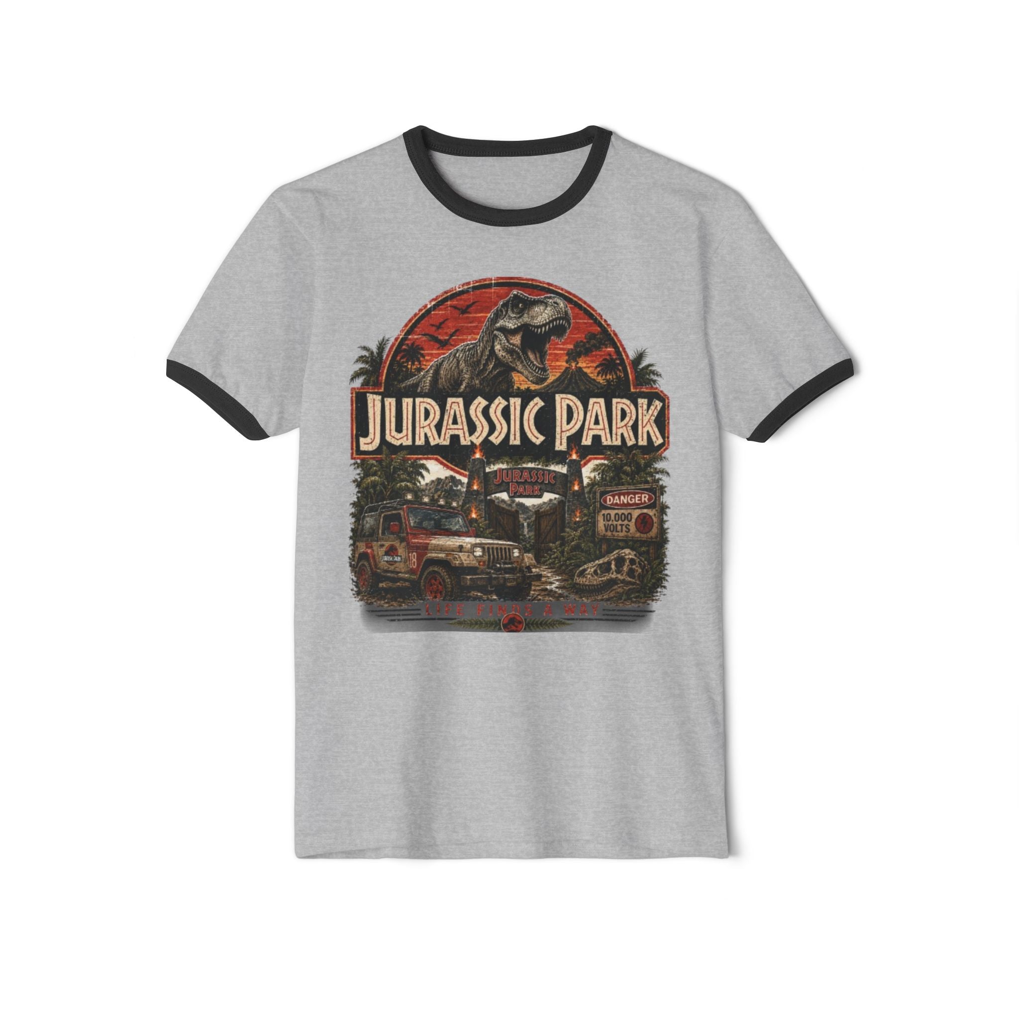 Jurassic Park Retro Ringer T-Shirt