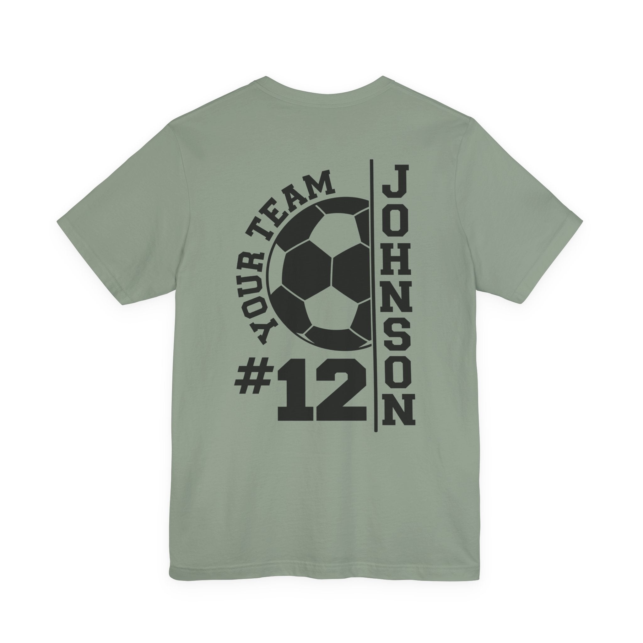 Soccer Mom Tee — Personalized Back Number & Name Soccer Shirt