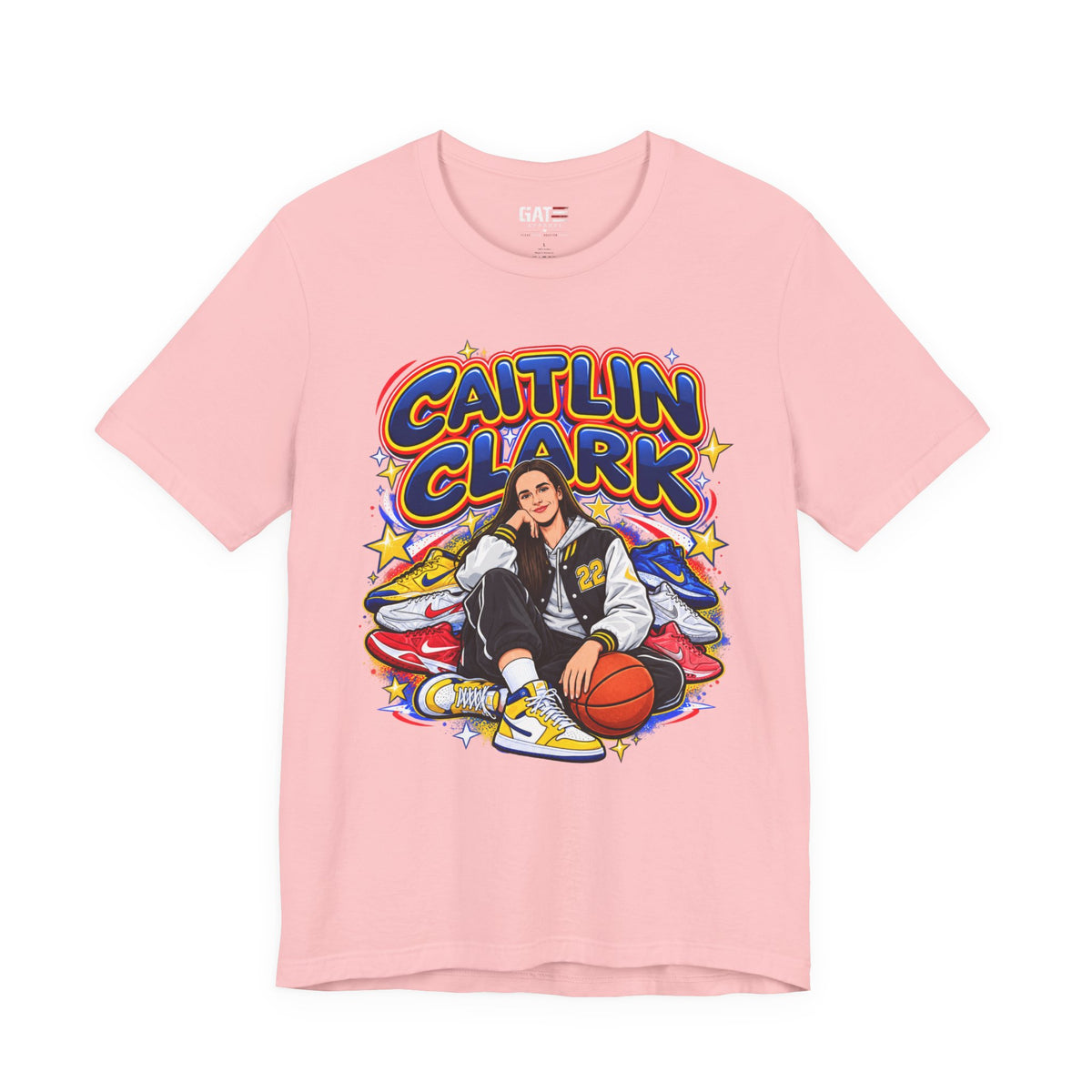 Caitlin Clark Indiana Fever Shirt – WNBA Basketball Sneakers Tee product mockup 7