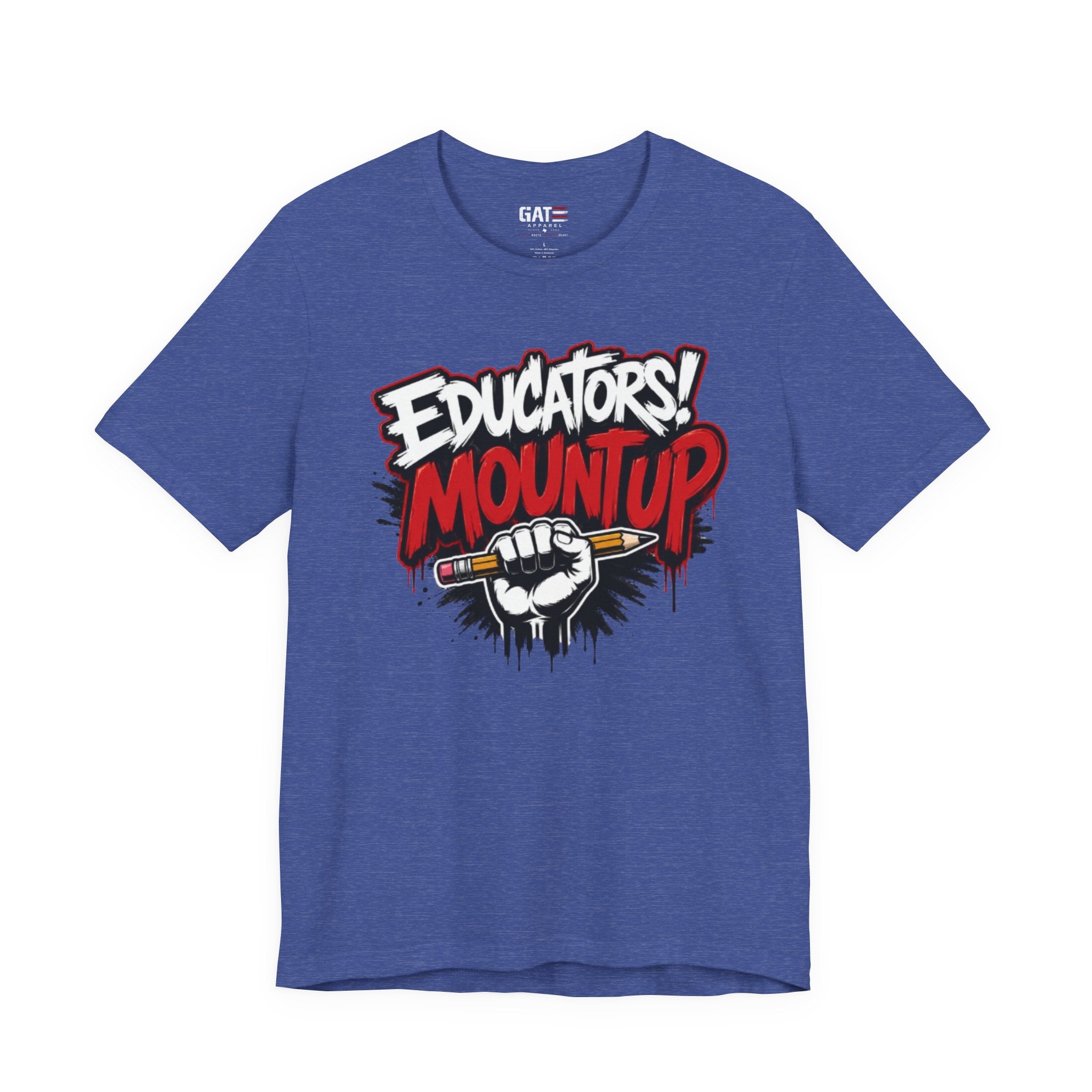 Educators Mount Up T-Shirt — Teacher Pride Graphic Tee