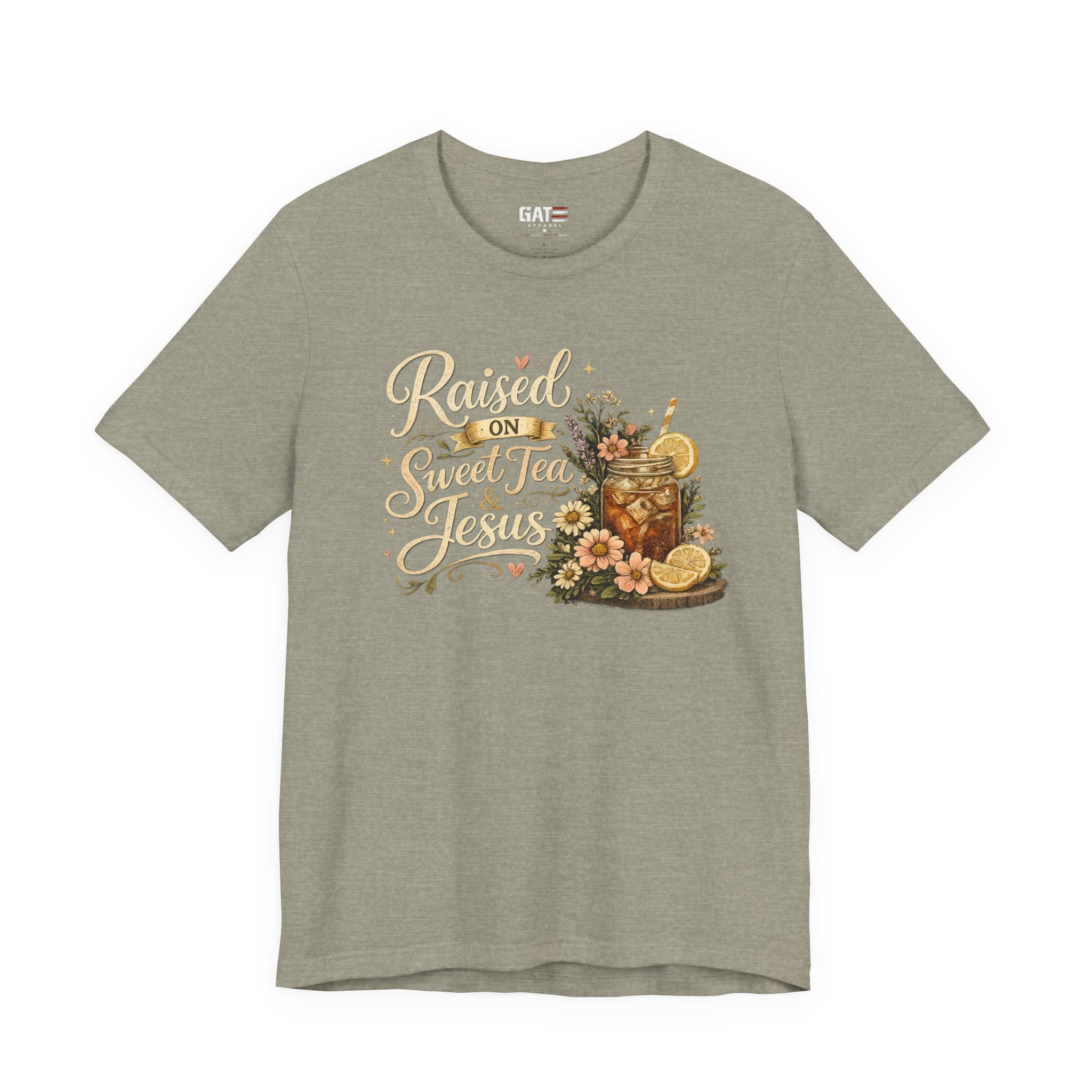 Southern Faith Shirt for Women, Christian Country Graphic Tee, Floral Mason Jar Design, Religious Gift, Southern Girl Apparel