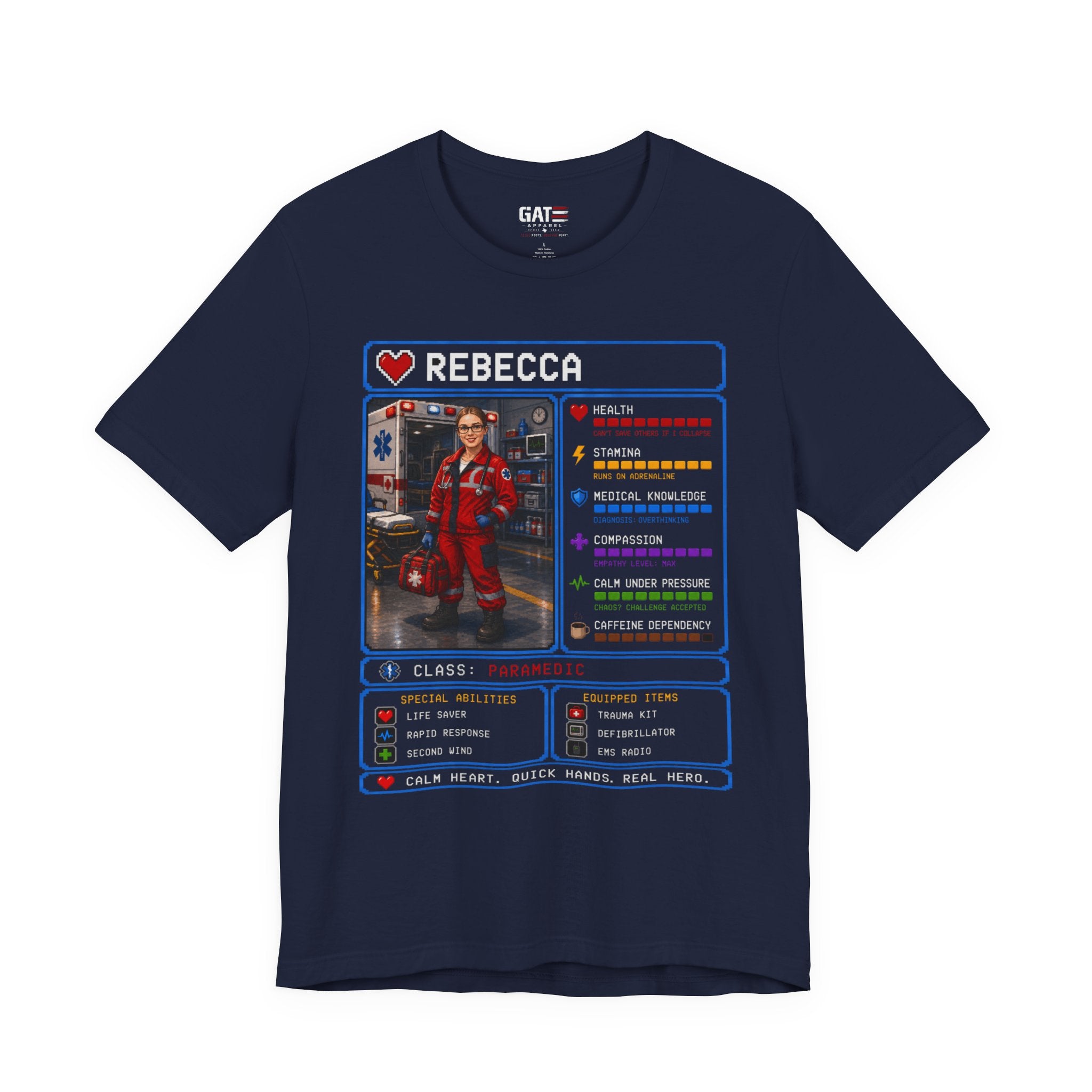 Custom Paramedic RPG Character Shirt | Personalized EMT Gift