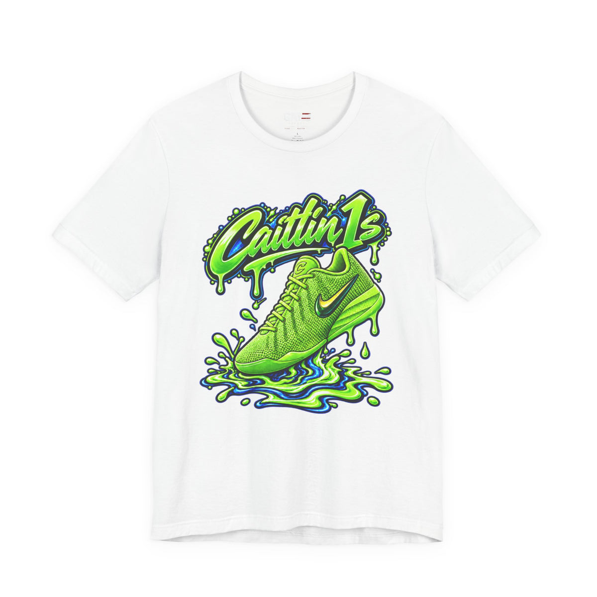 Caitlin Clark Caitlin 1s Electric Green Sneaker Shirt