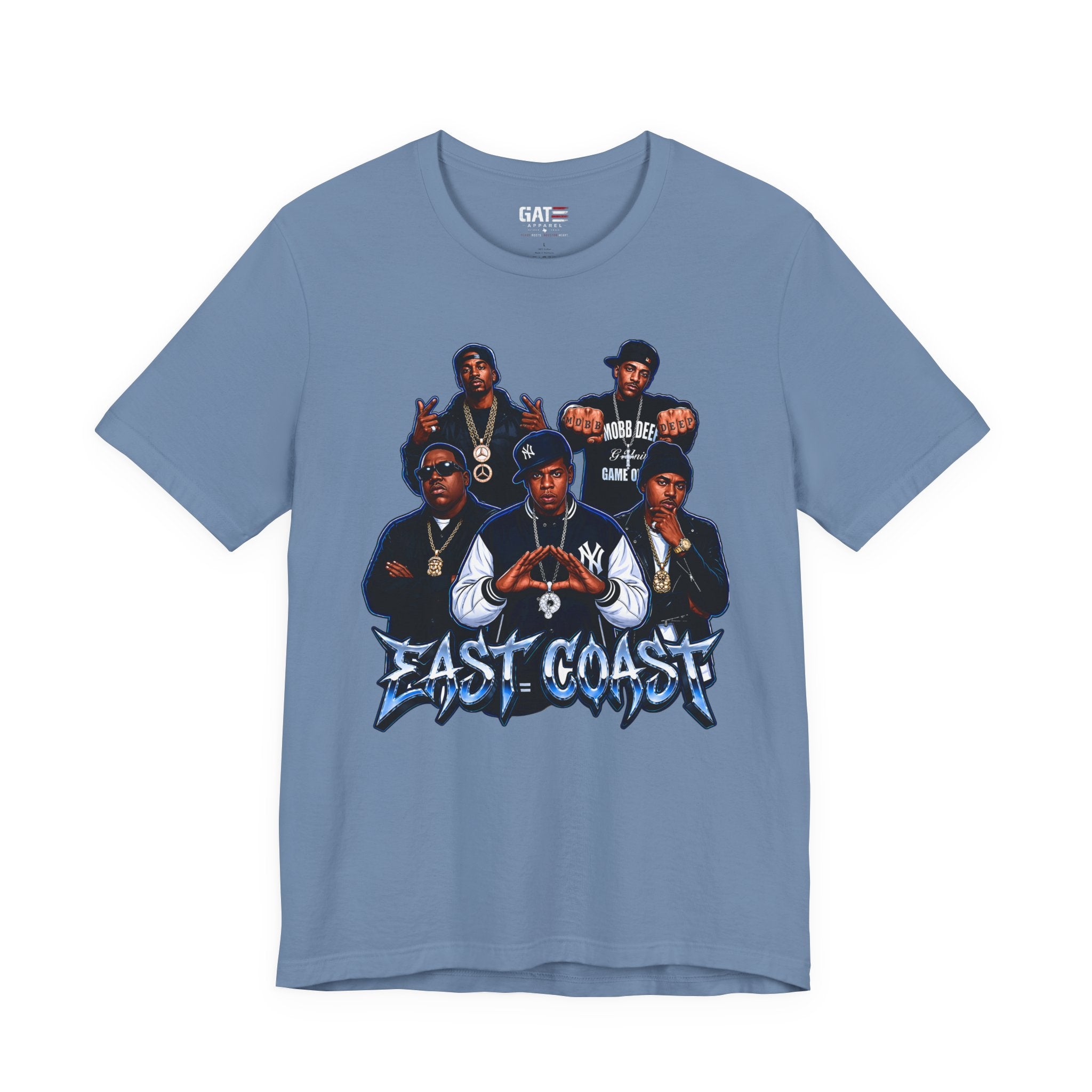 East Coast Hip Hop T-Shirt — 'East Coast' Vintage Rap Group Graphic Tee