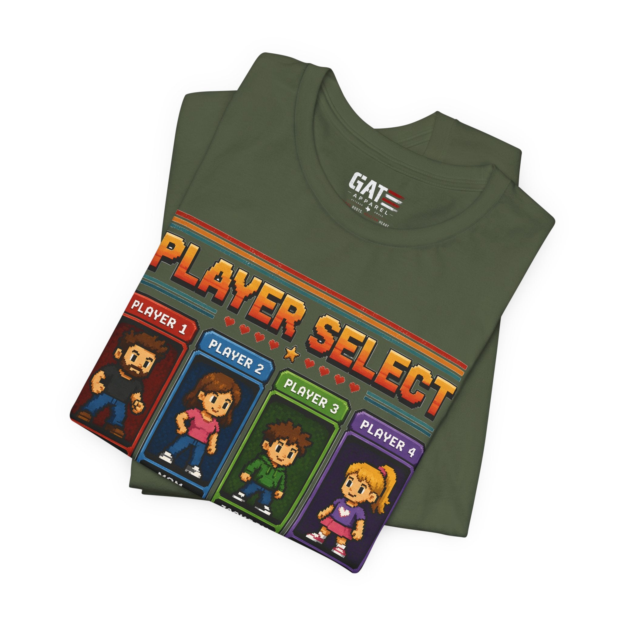Personalized Gamer Family Shirt, Custom Family Gaming Shirt, Retro Video Game Family Tee, Gamer Dad Mom Kids Gift Shirt