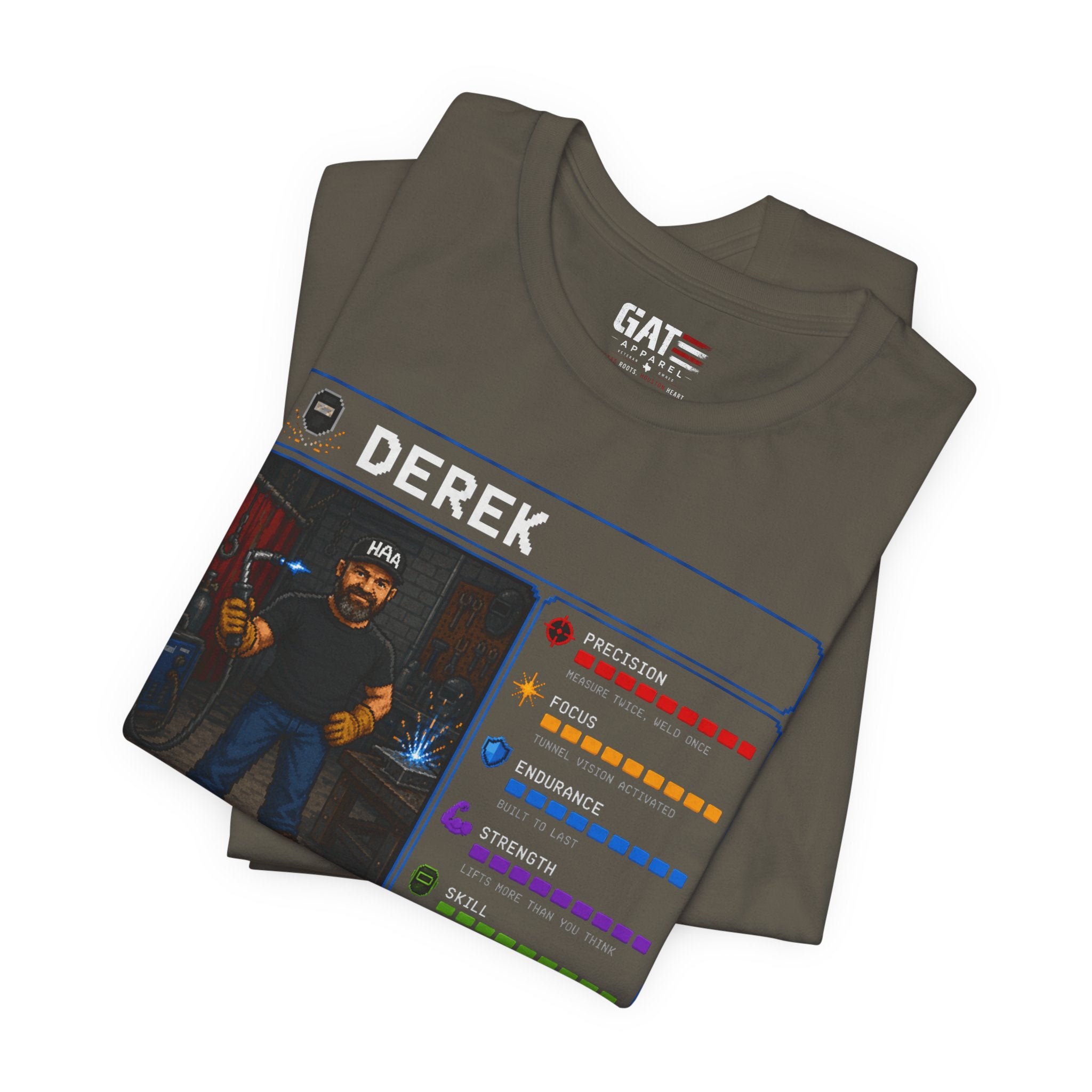 Custom Welder RPG Character Shirt| Personalized Welding Gift