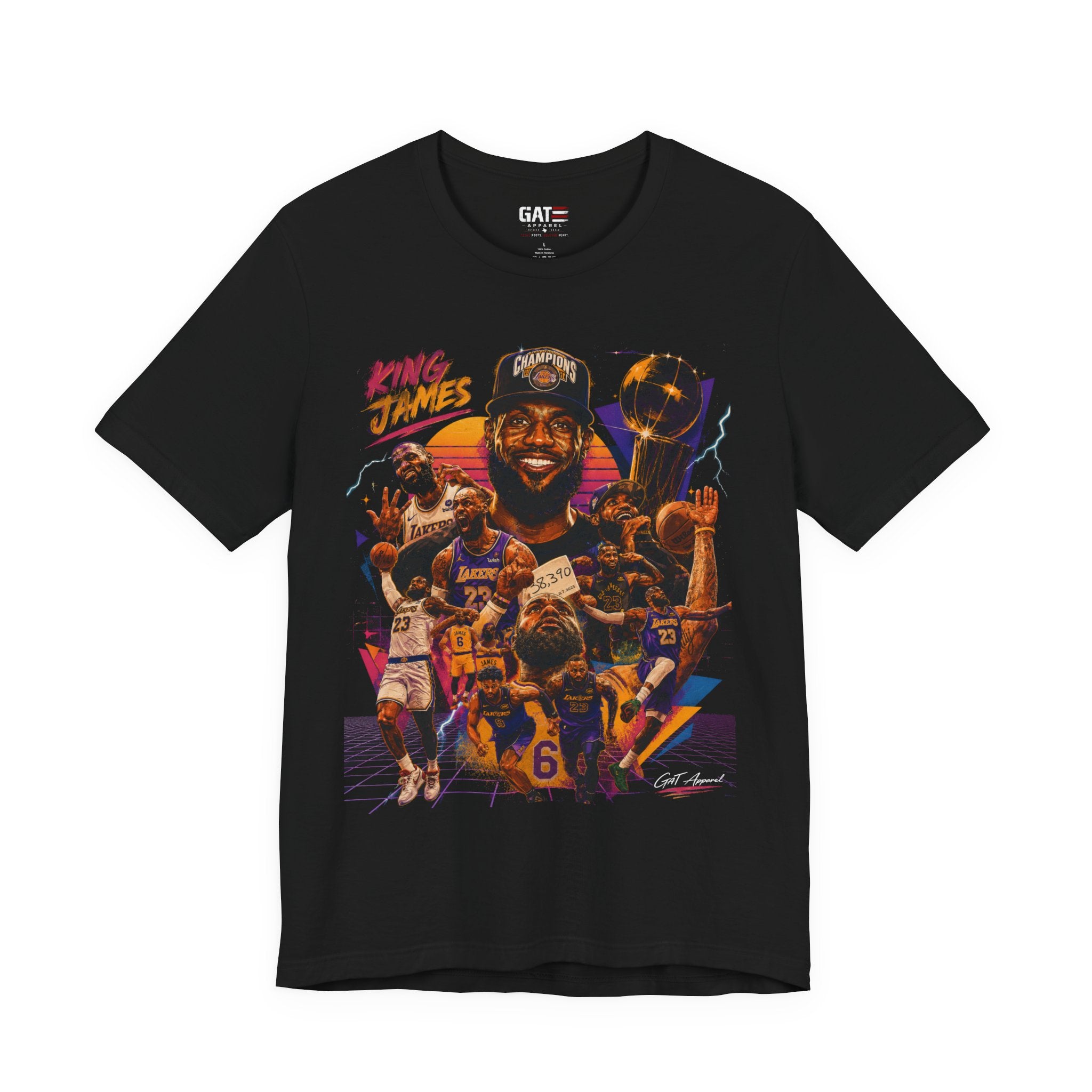 Lebron James|Basketball Champion Tee — King James Graphic T-Shirt