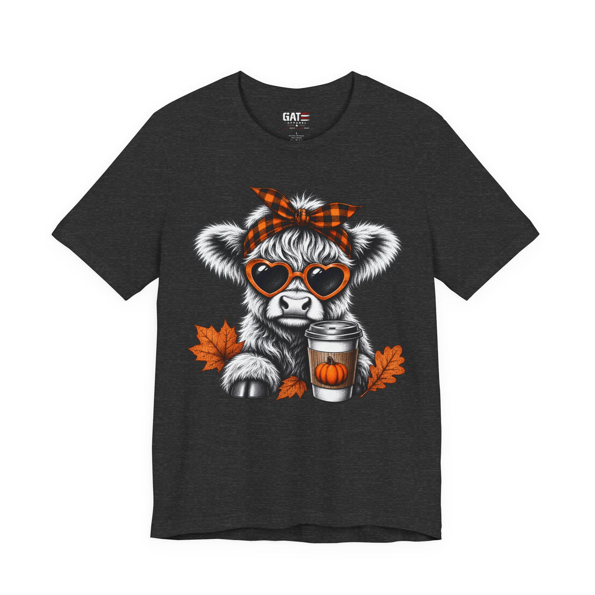 Cow pumpkin spice tee alternate mockup