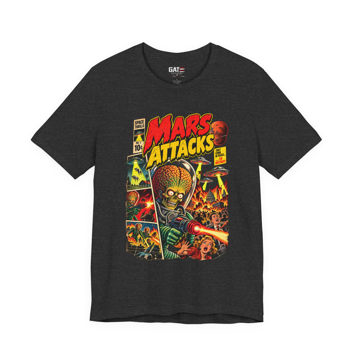 Mars Attacks Shirt | Retro Sci-Fi Comic Movie Tee