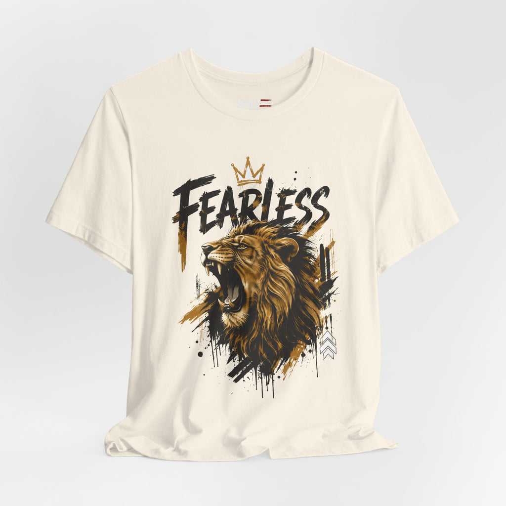 Fearless Lion Tee — Inspirational Graphic T-Shirt