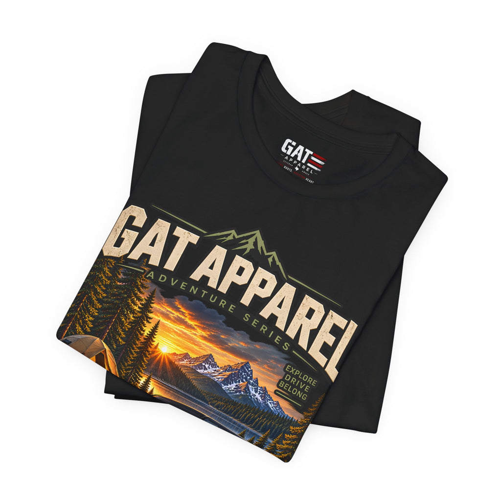 Adventure SUV Tee — GAT Apparel Campfire Mountain Graphic T-Shirt